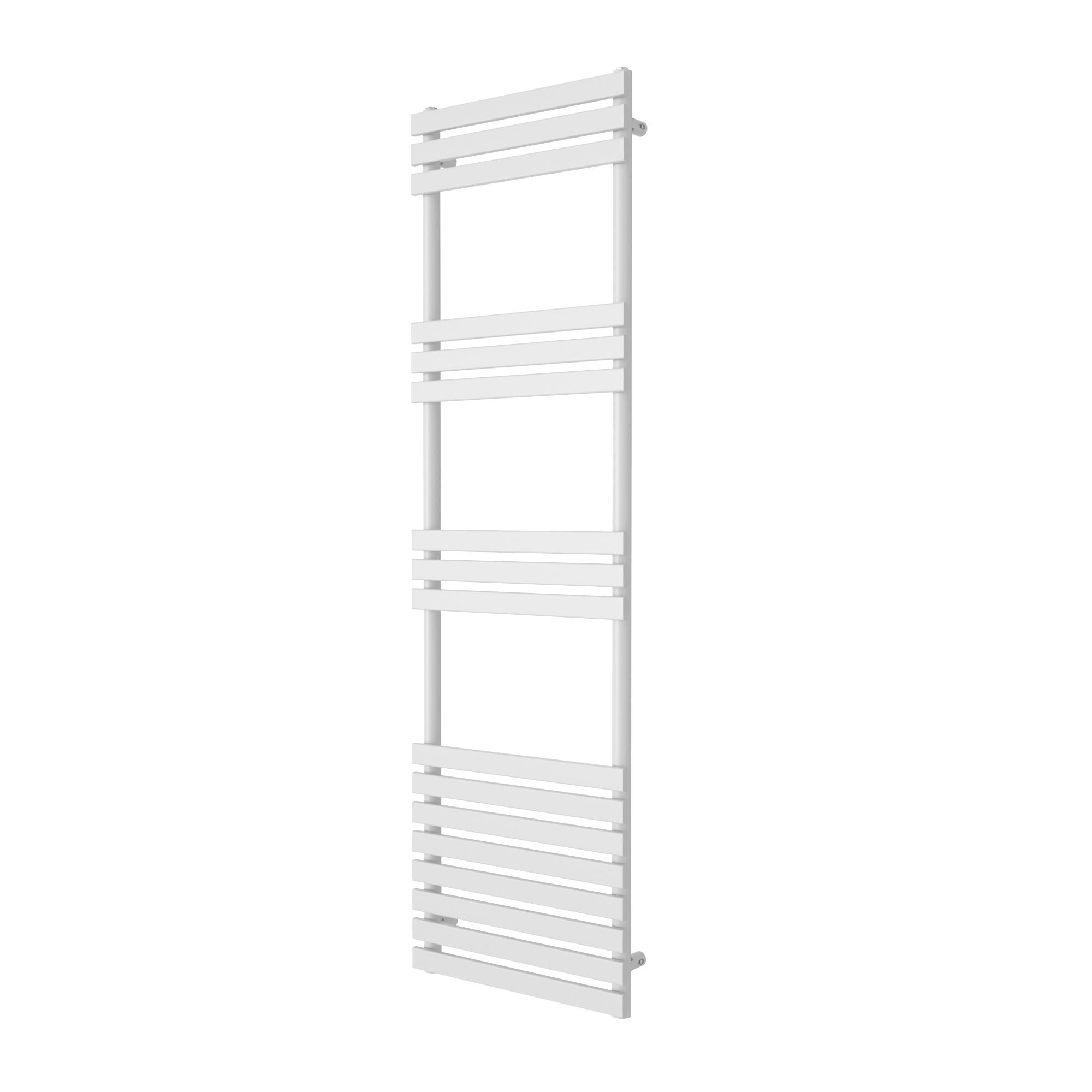 GoodHome Emsworth, White Vertical Flat Towel radiator (W)500mm x (H)1700mm