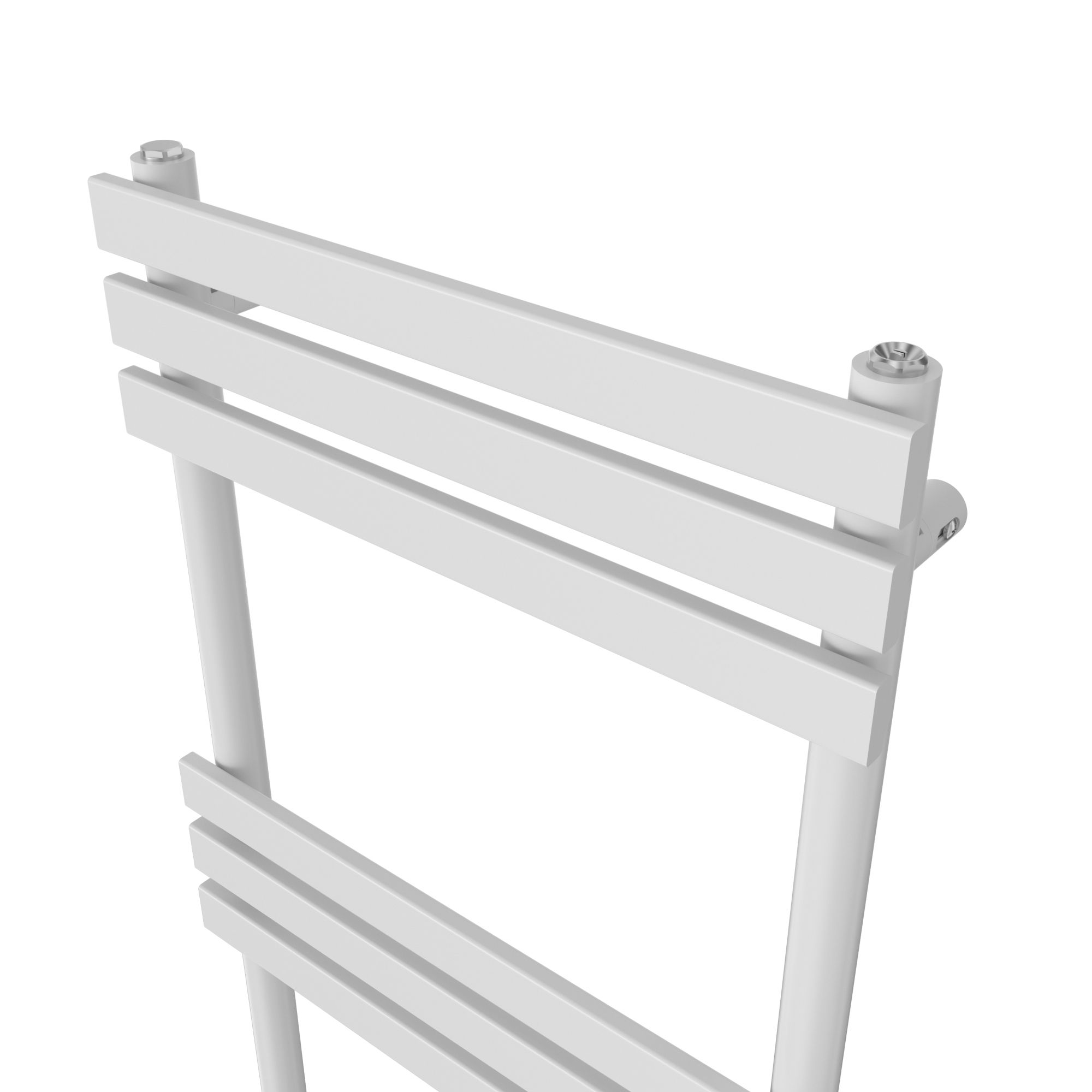 GoodHome Emsworth, White Vertical Flat Towel radiator (W)500mm x (H)1700mm