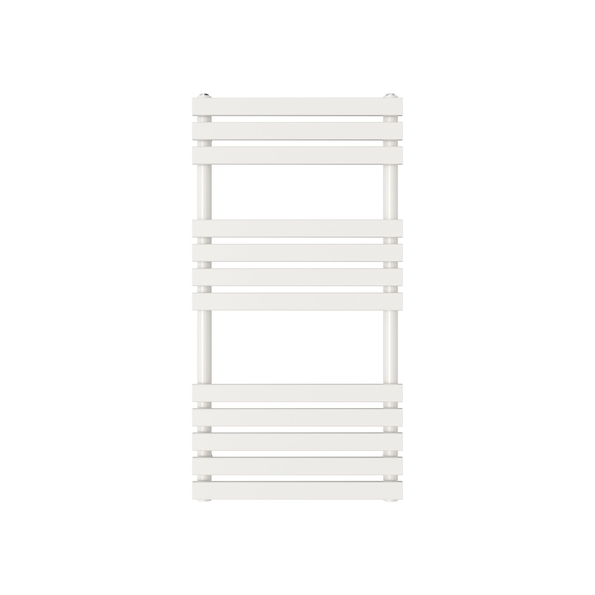 GoodHome Emsworth, White Vertical Flat Towel radiator (W)500mm x (H)974mm