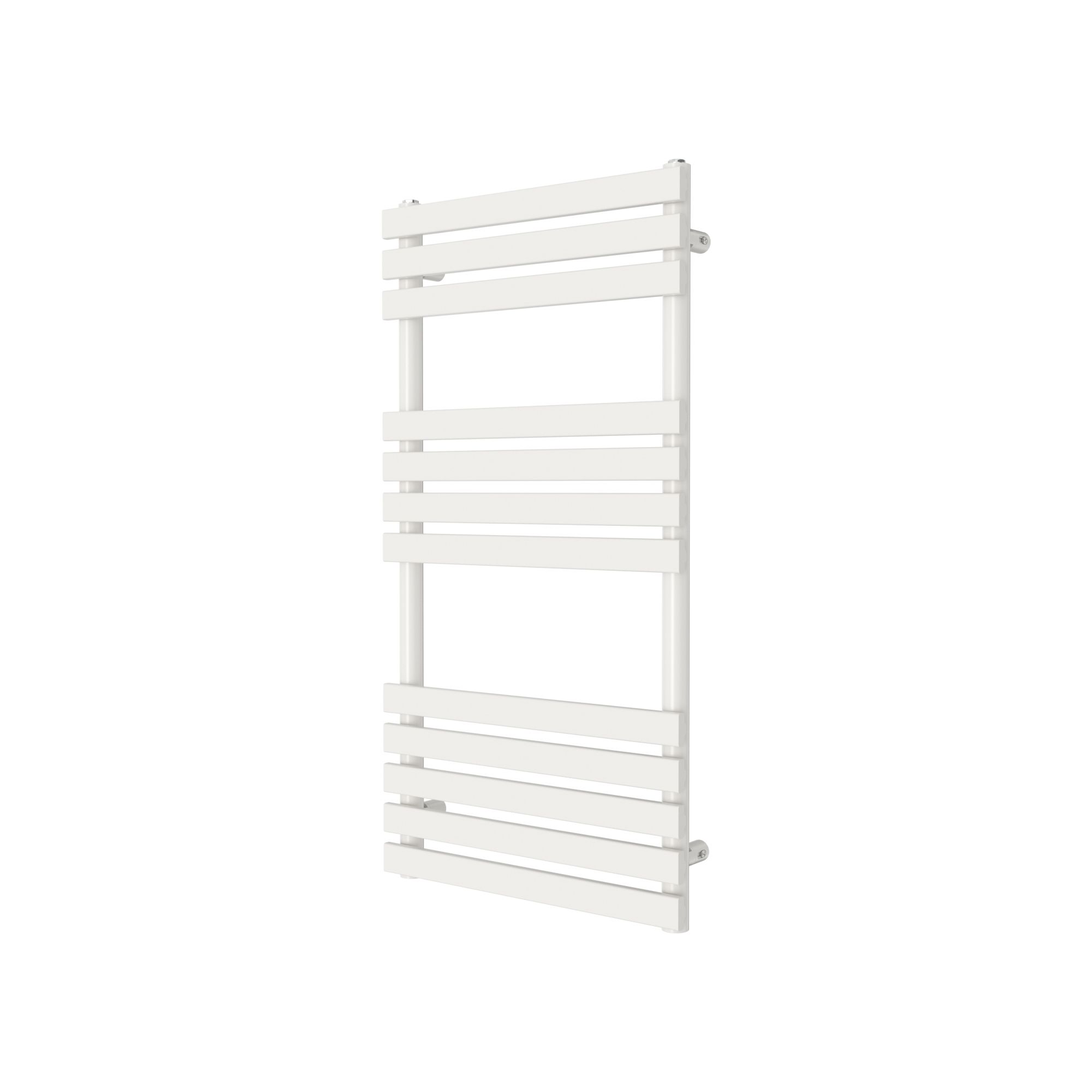 GoodHome Emsworth, White Vertical Flat Towel radiator (W)500mm x (H)974mm