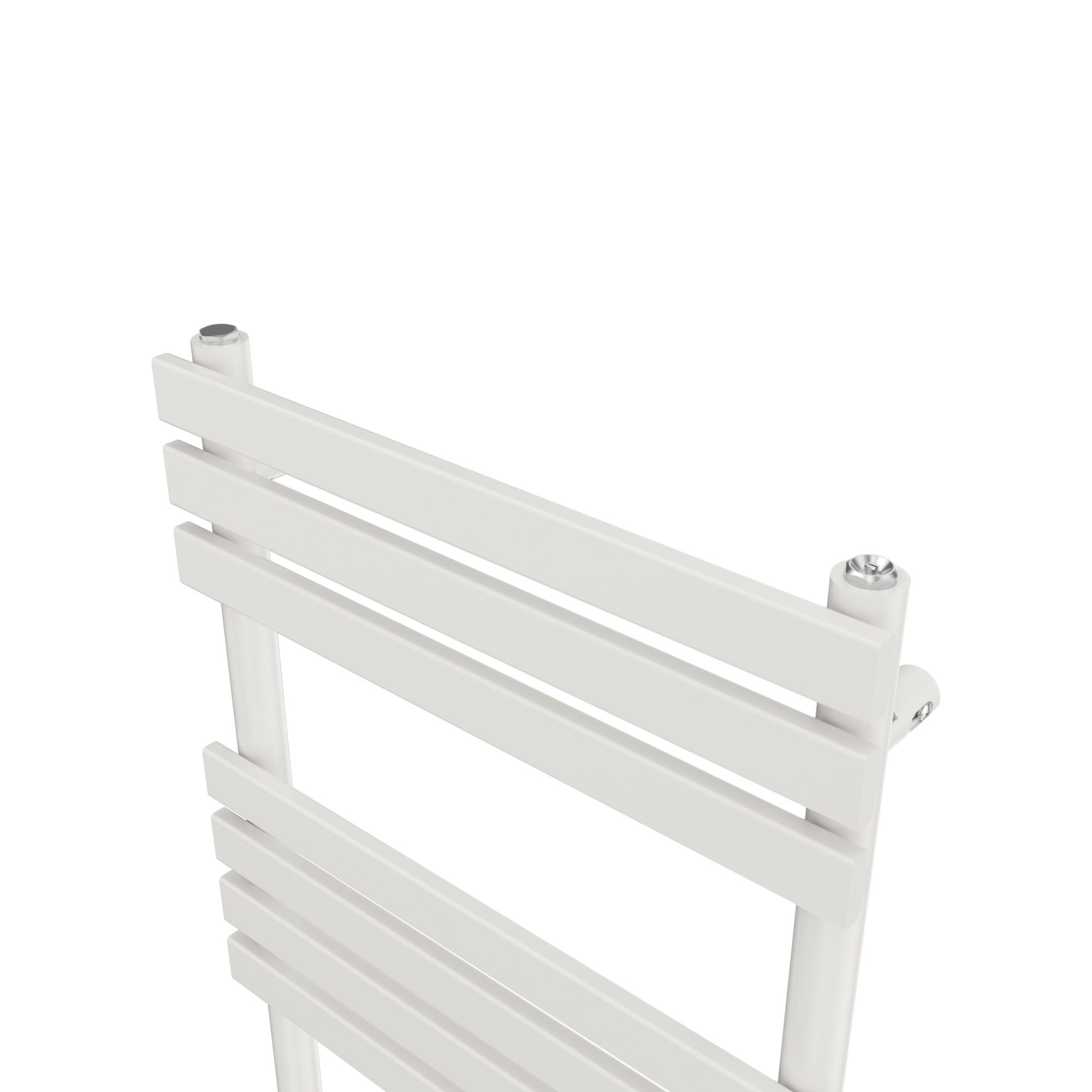 GoodHome Emsworth, White Vertical Flat Towel radiator (W)500mm x (H)974mm