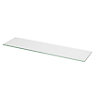 GoodHome Eono Glass Rectangular Floating shelf (L)60cm x (D)15cm
