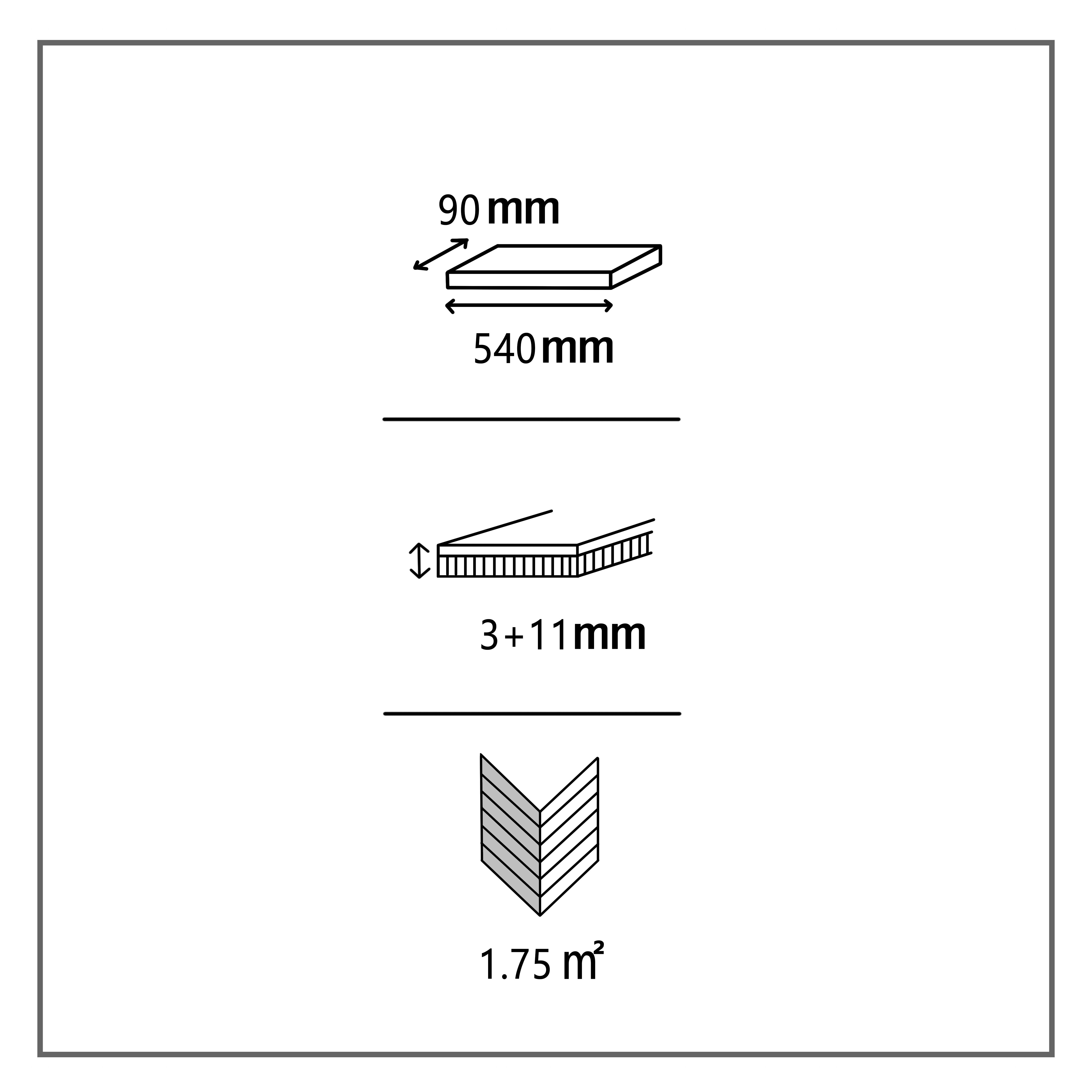GoodHome Eslov Natural wood effect Oak & poplar Engineered Real wood top layer flooring, 1.75m² Pack of 36