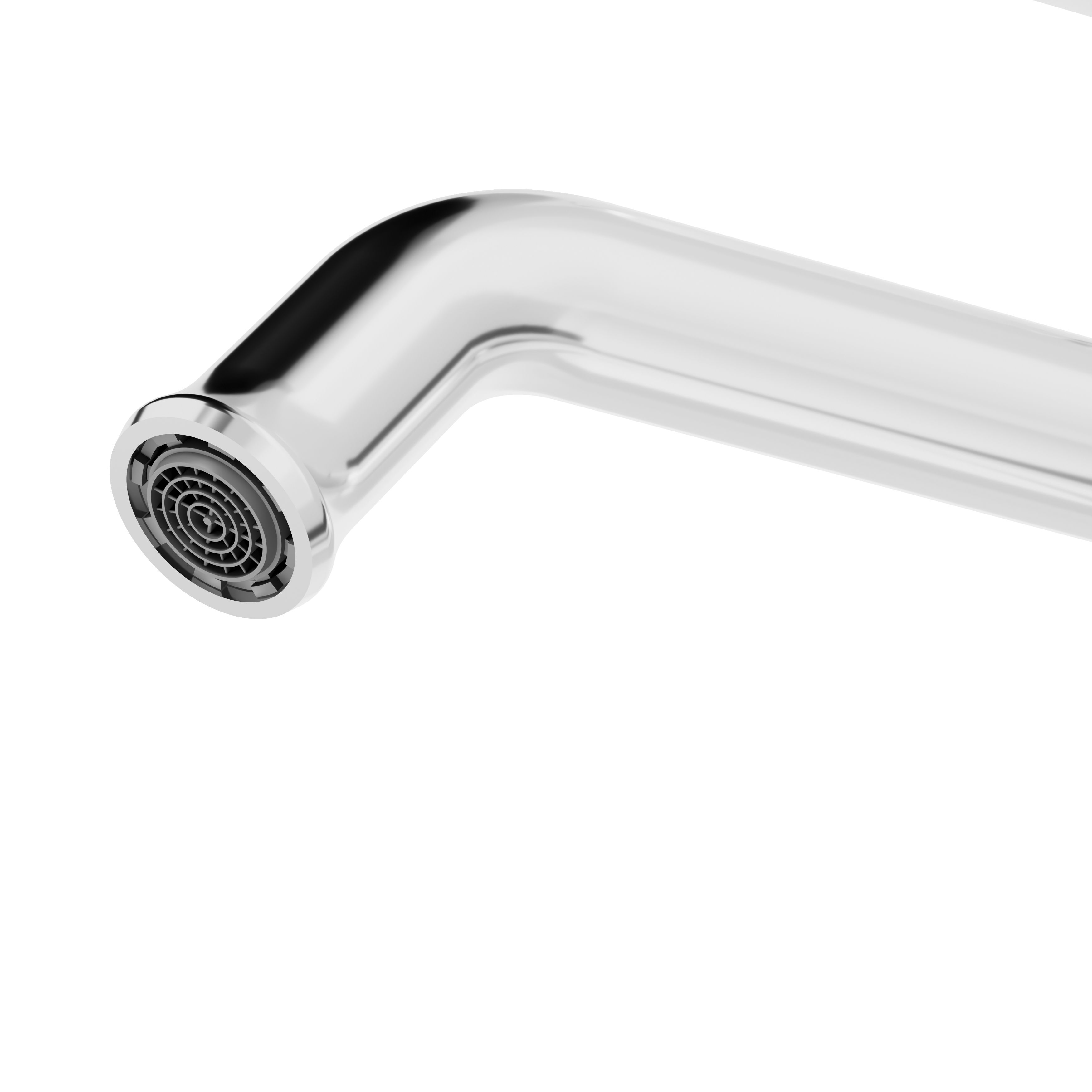 GoodHome Etel Tall Chrome effect Round Deck-mounted Manual Sink or worktop Mono mixer Tap