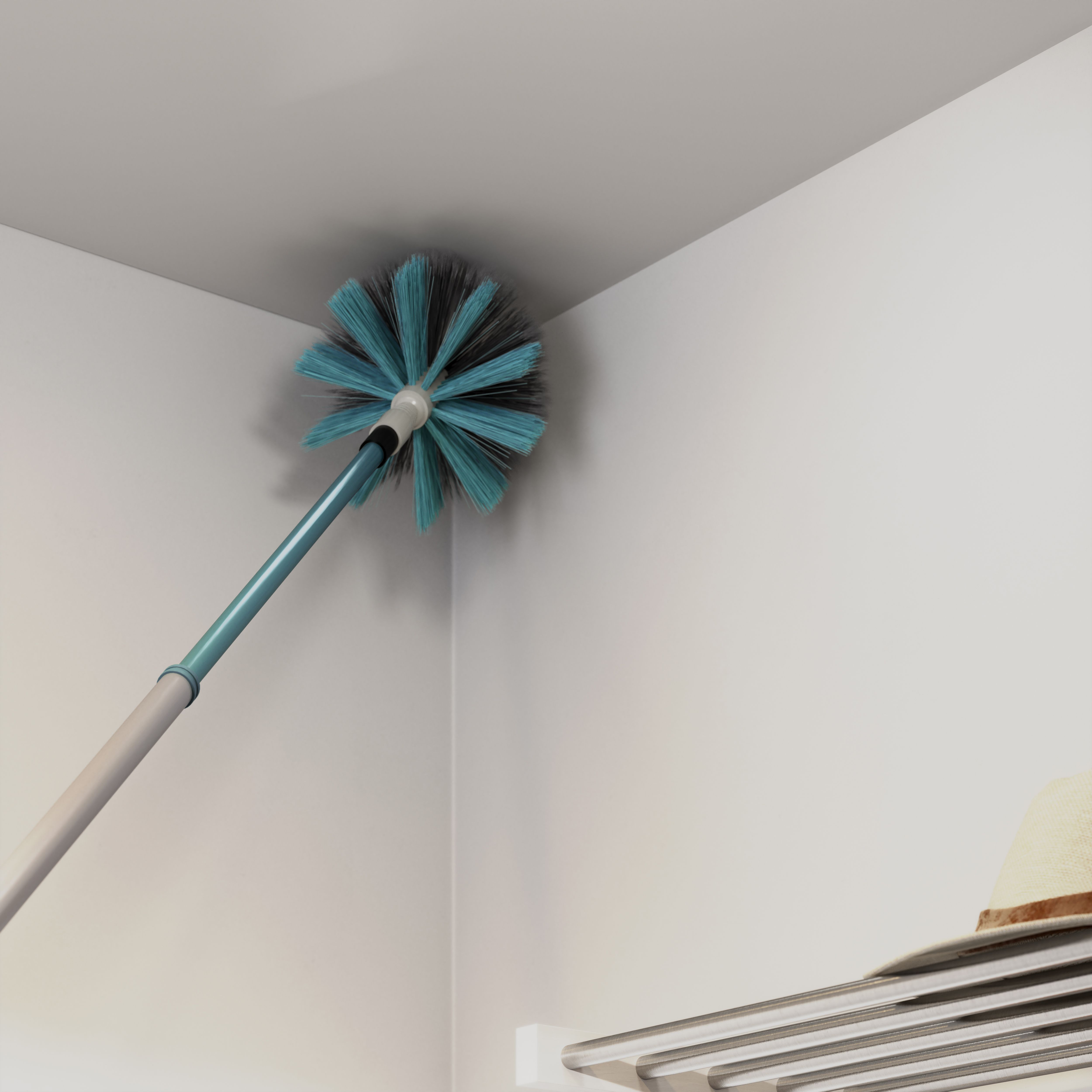 GoodHome Extendable Polypropylene (PP) & steel Telescopic Duster, (L)165cm