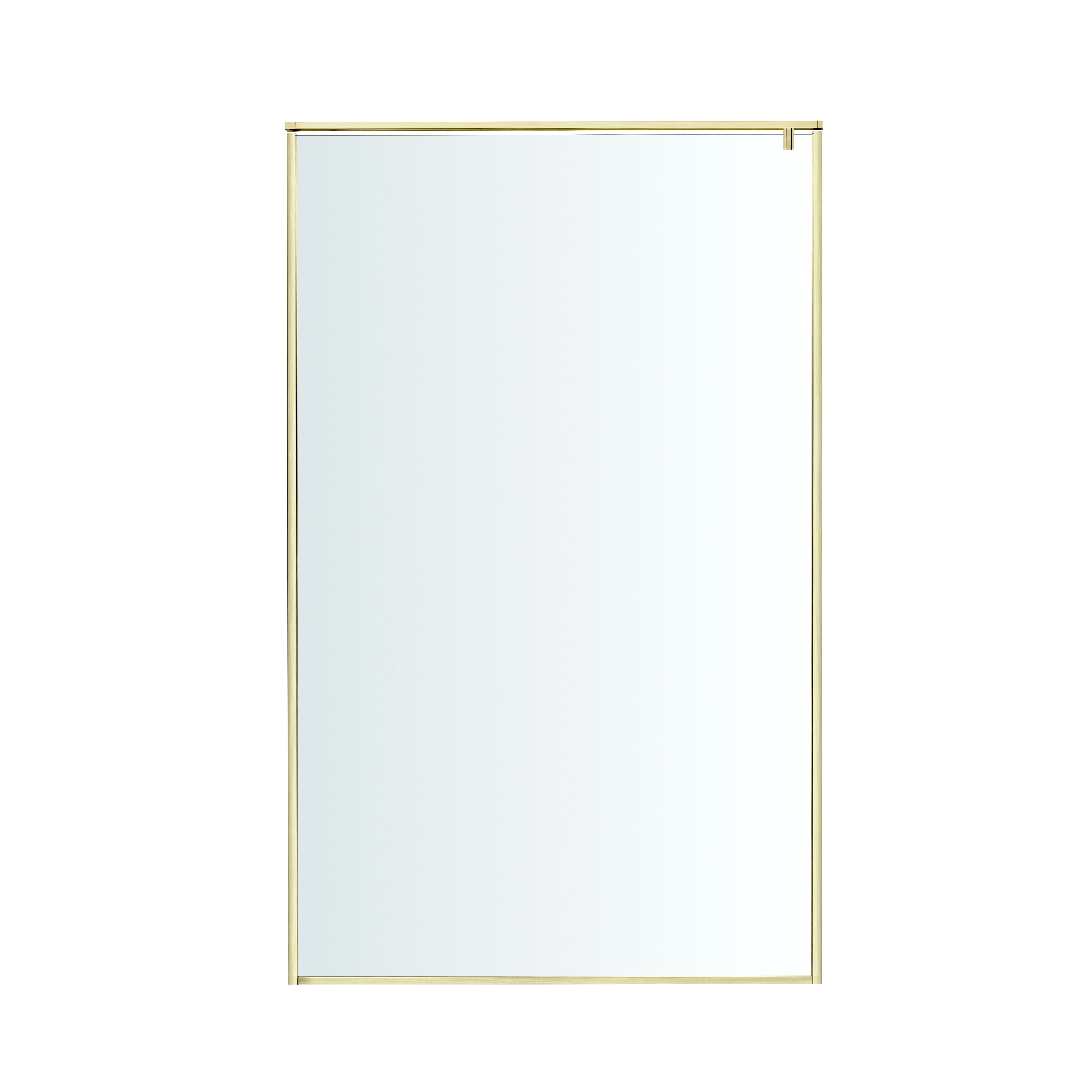 GoodHome Ezili Clear glass Fixed Walk-in Front Shower panel (H)195cm (W)119cm