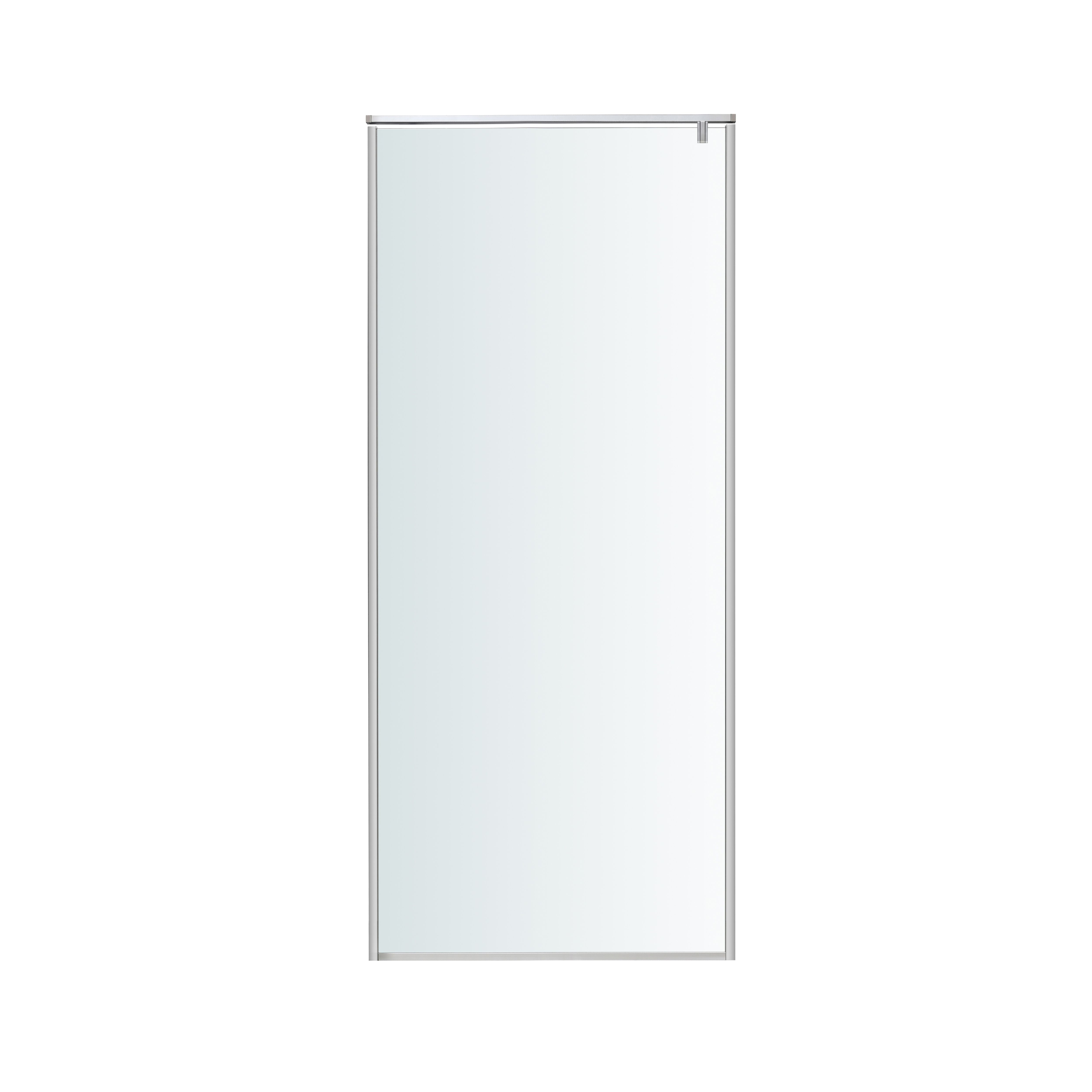 GoodHome Ezili Clear Minimal frame Walk-in Wet room glass screen (H)195cm (W)89cm