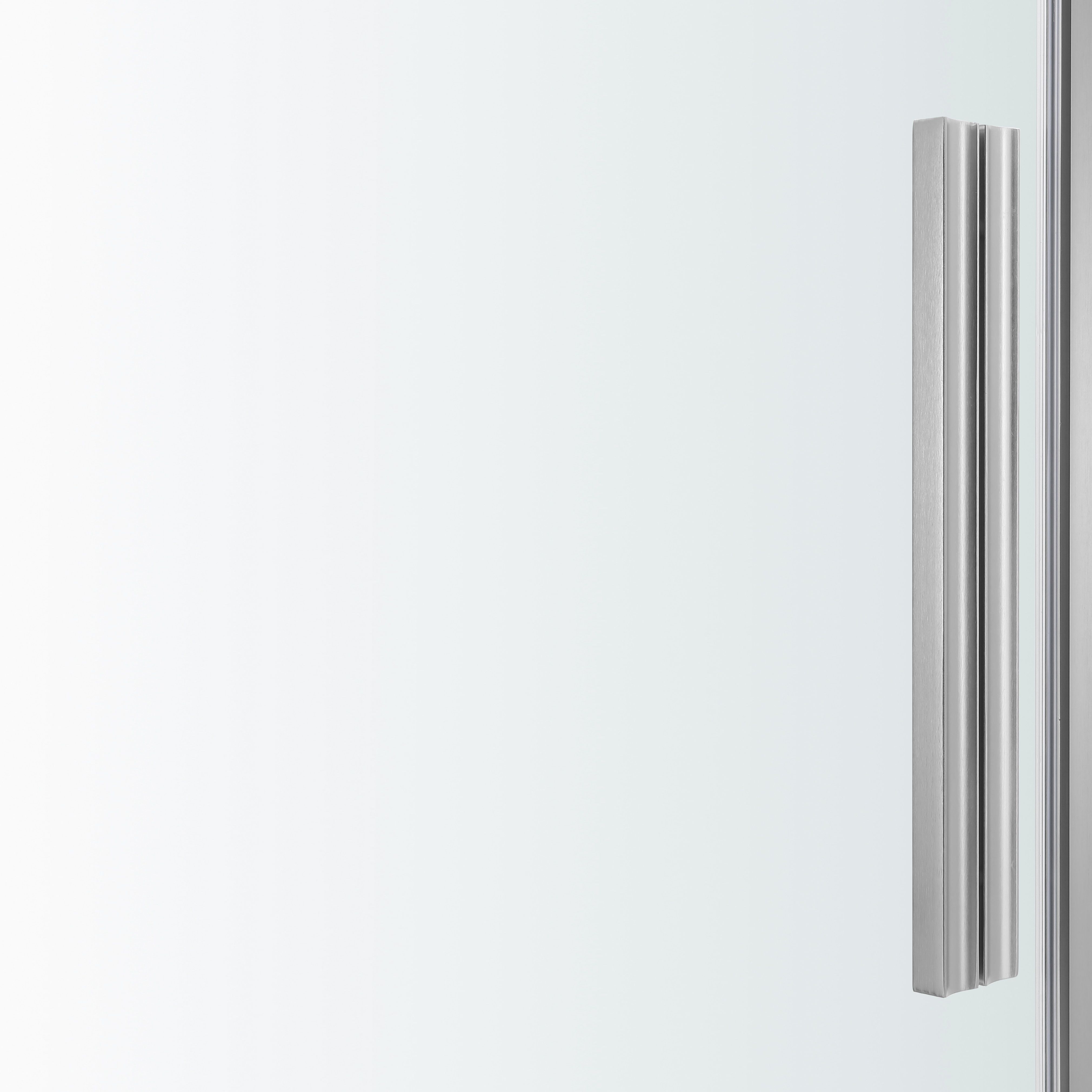 GoodHome Ezili Minimal frame Grey Clear glass No design Hinged Shower Door (H)195cm (W)78cm