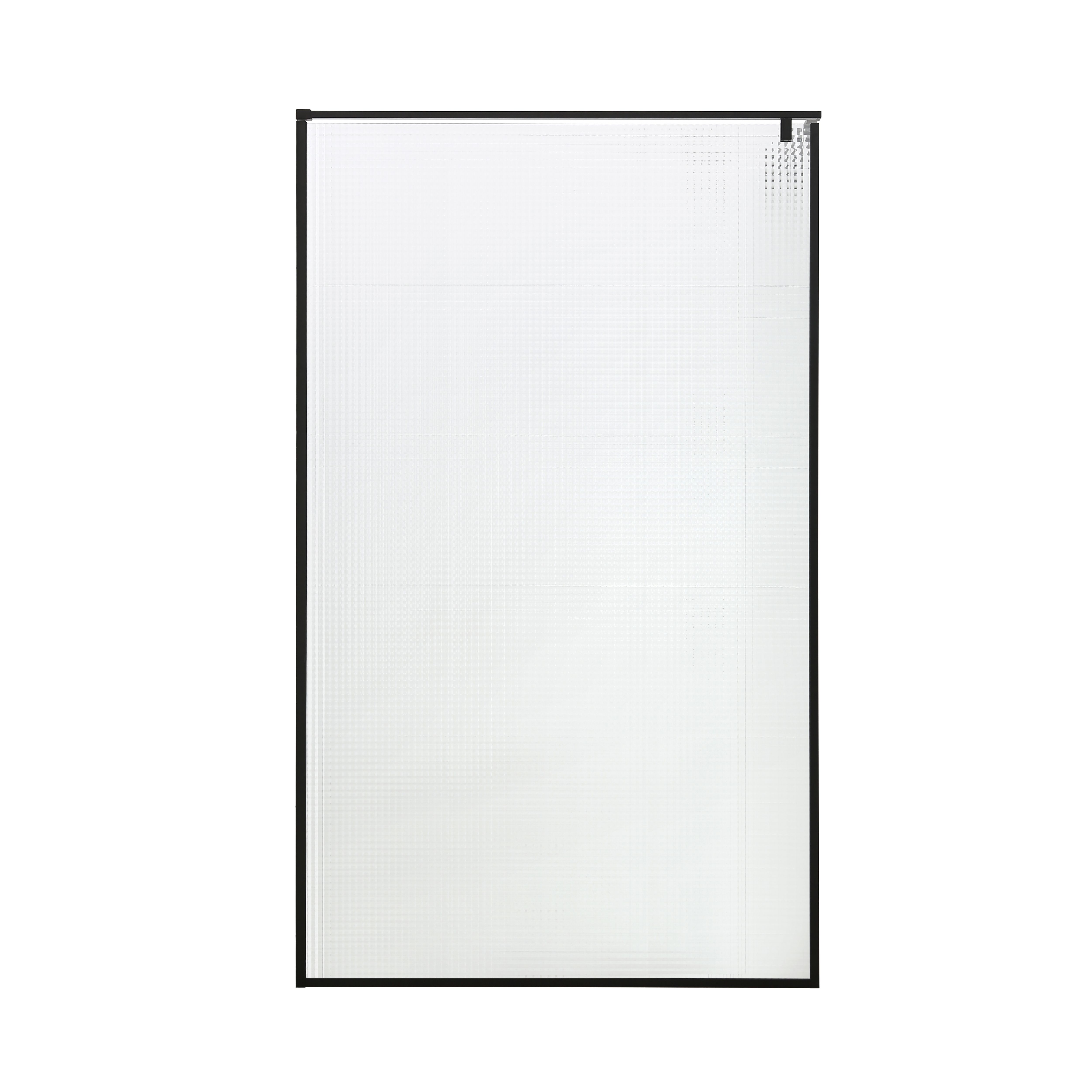 GoodHome Ezili Textured glass Minimal frame Walk-in Wet room glass screen (H)195cm (W)120cm