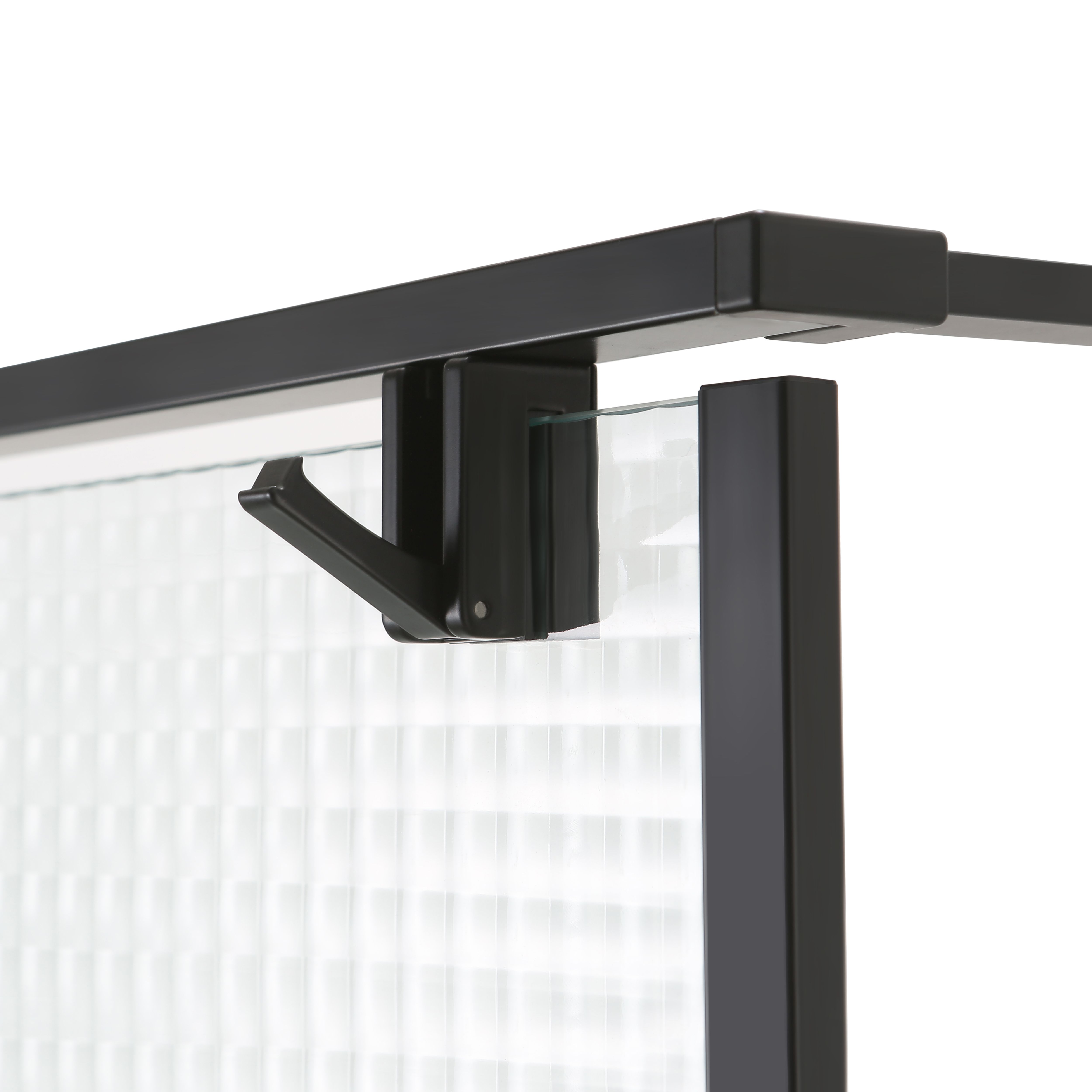 GoodHome Ezili Textured glass Minimal frame Walk-in Wet room glass screen (H)195cm (W)120cm
