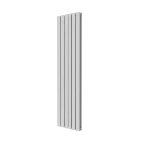 GoodHome Faringdon White Vertical Designer Radiator, (W)456mm x (H)1800mm