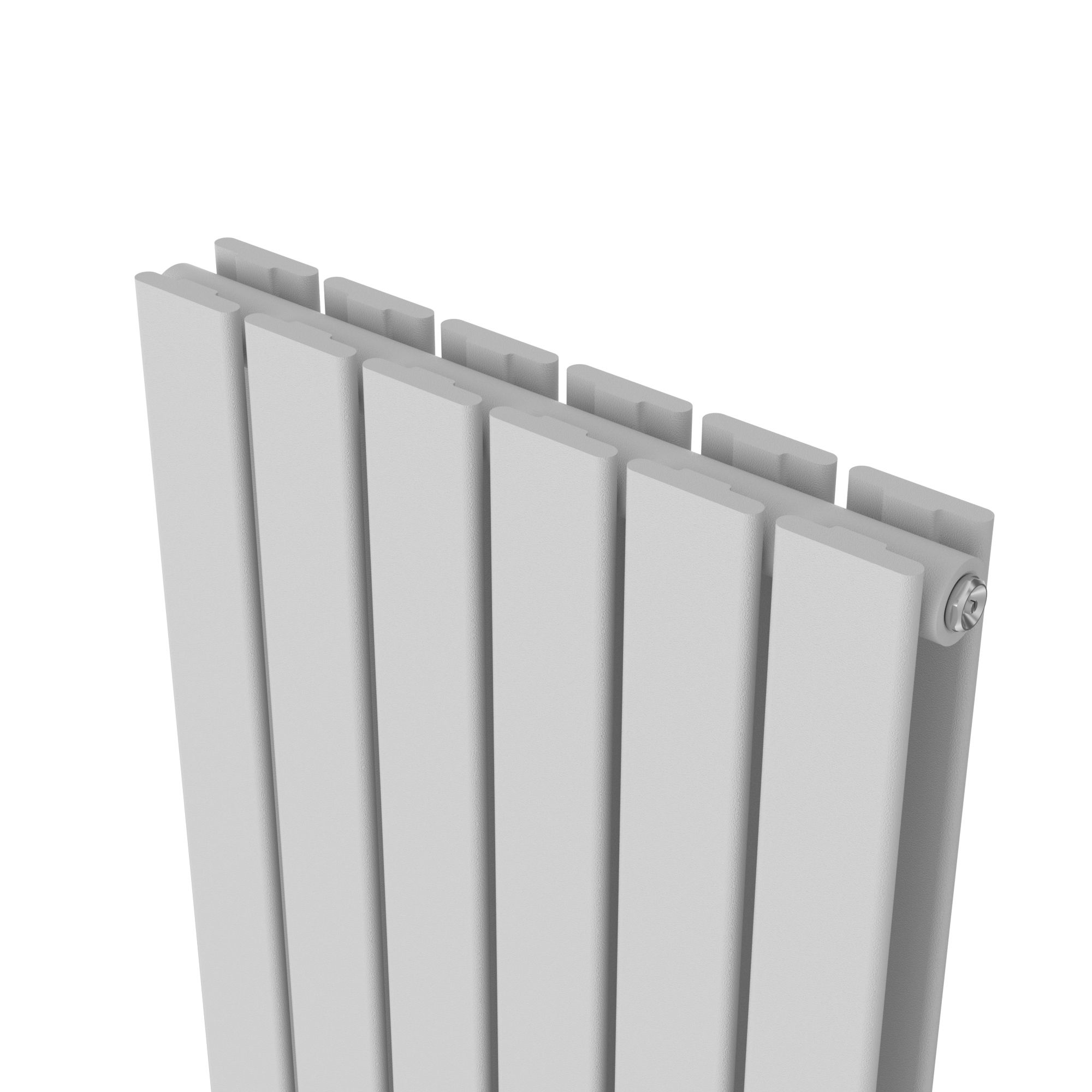 GoodHome Faringdon White Vertical Designer Radiator, (W)456mm x (H)1800mm
