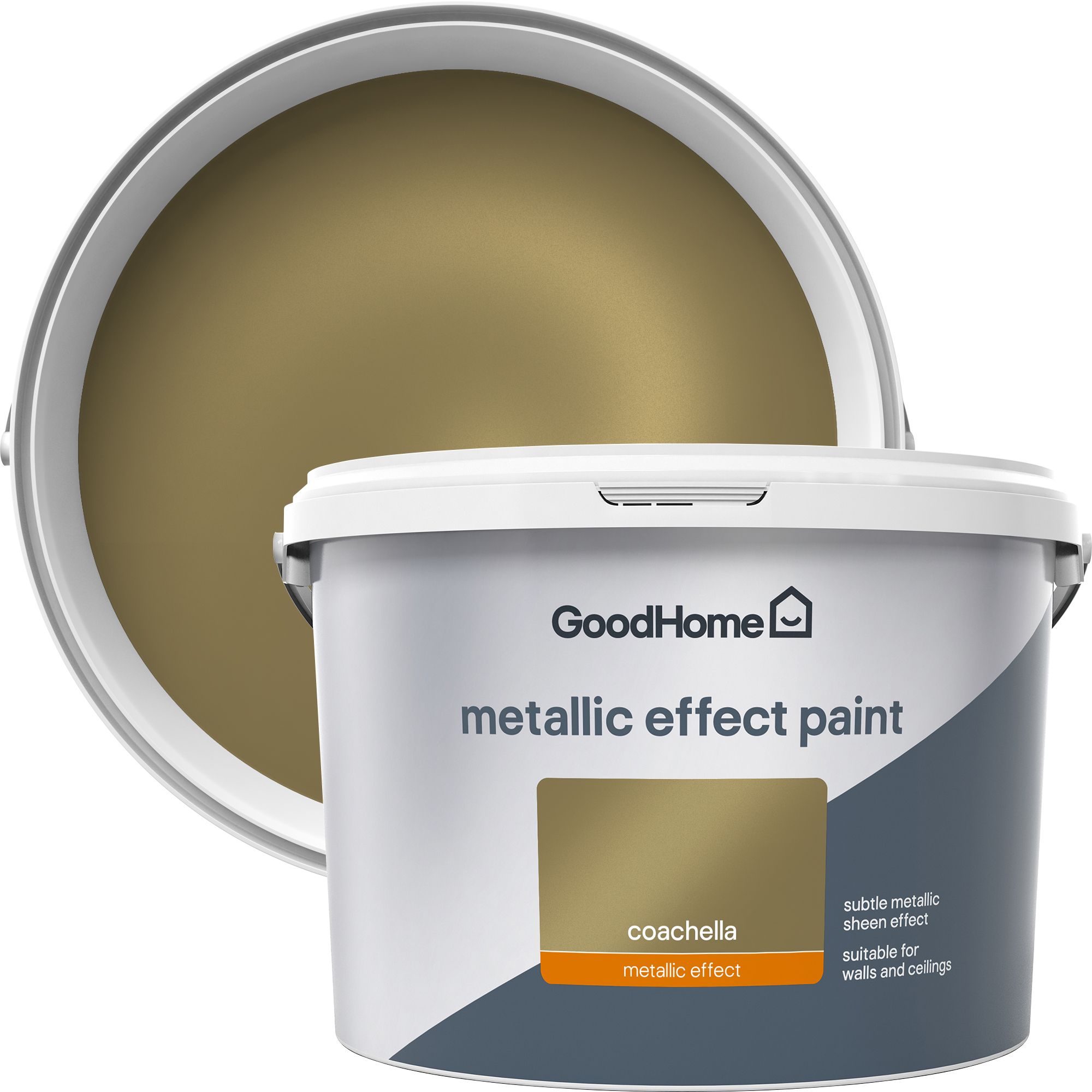 GoodHome Feature wall Coachella Metallic effect Emulsion paint, 2L