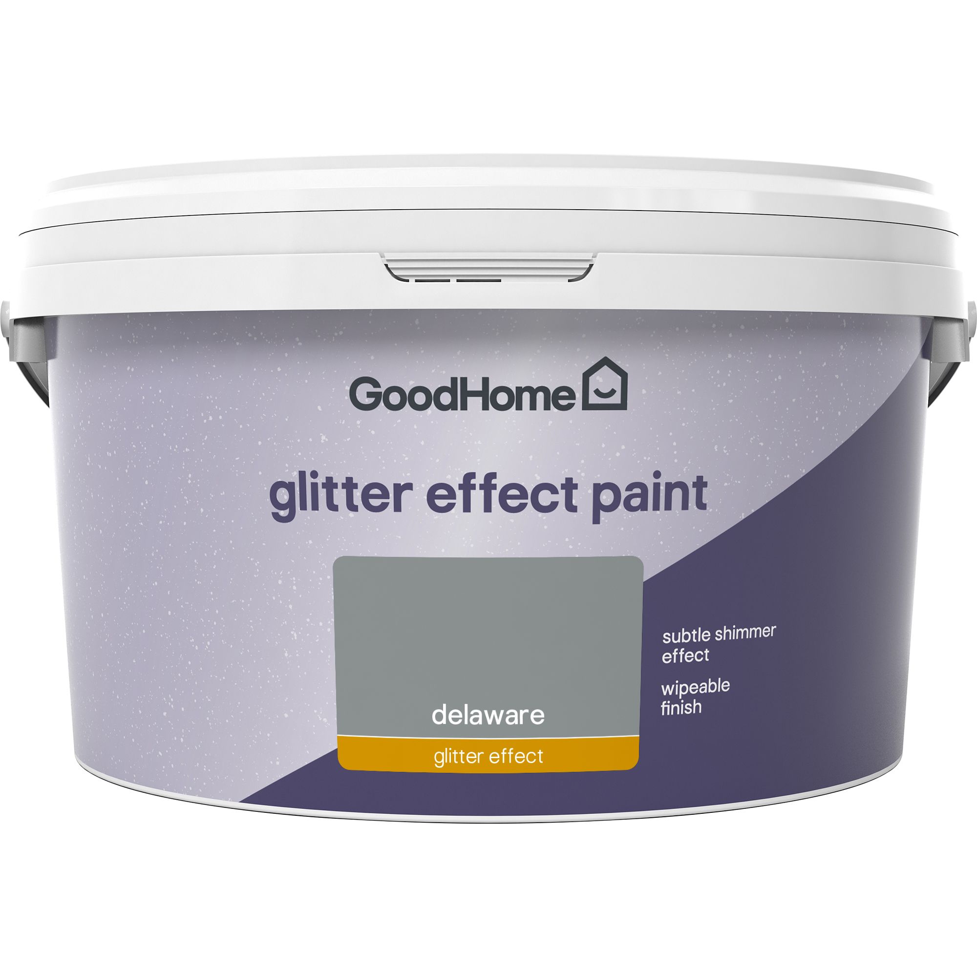 GoodHome Feature wall Delaware Glitter effect Emulsion paint, 2L