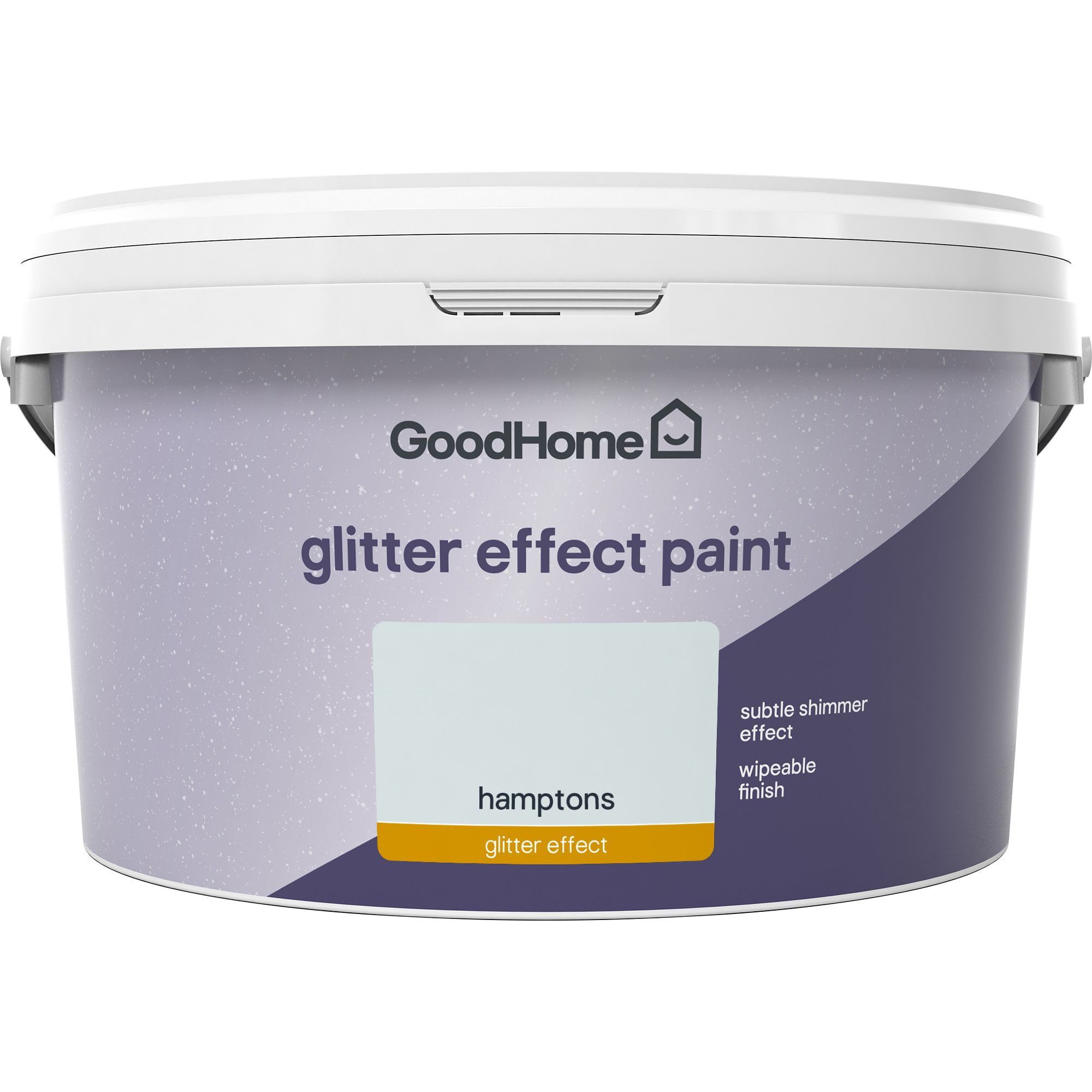 GoodHome Feature wall Hamptons Glitter effect Emulsion paint, 2L