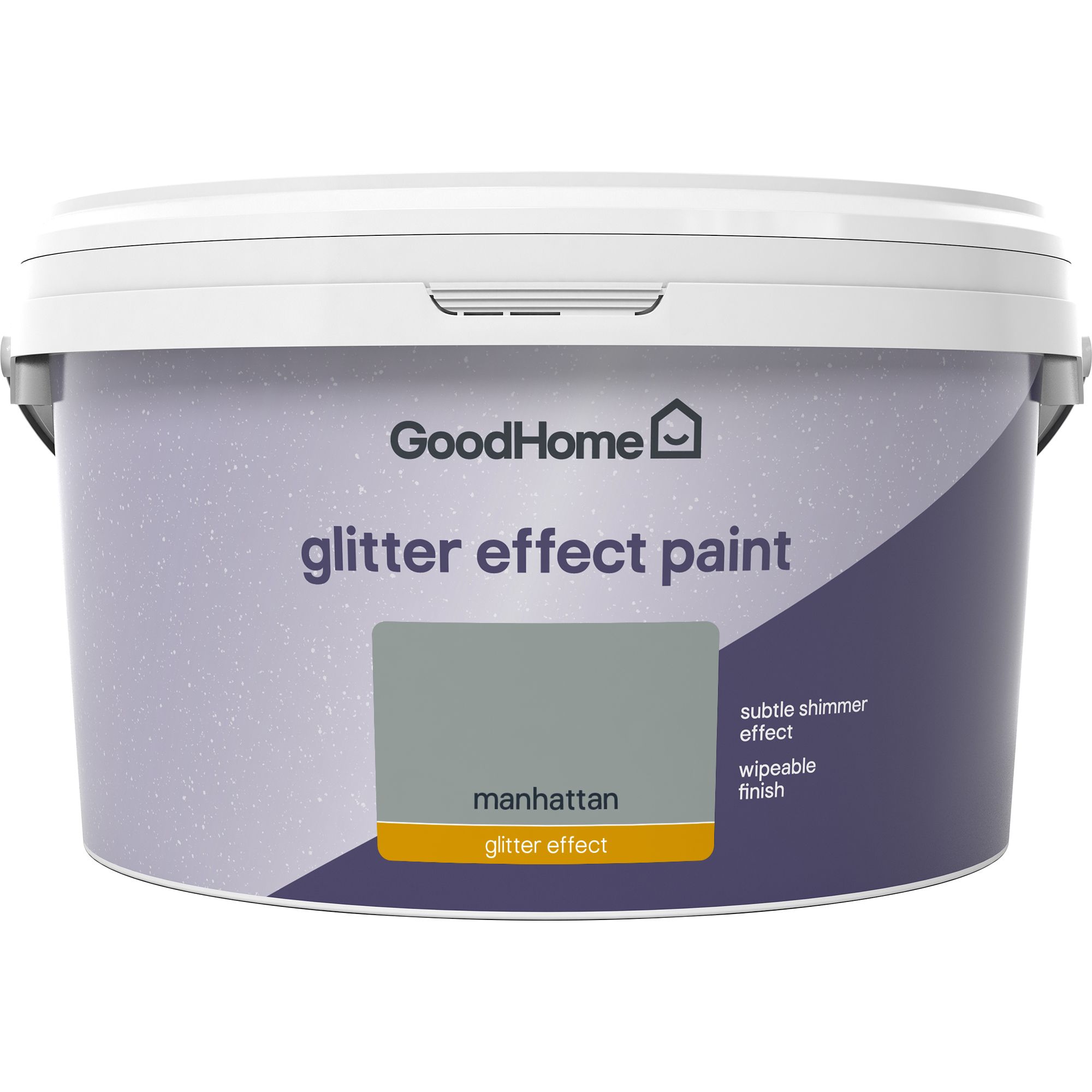 GoodHome Feature wall Manhattan Glitter effect Emulsion paint, 2L