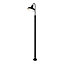 GoodHome Ferdie Dark grey Mains-powered 1 lamp Outdoor Lamp post (H)2000mm