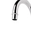 GoodHome Filbert Silver Chrome effect Kitchen Twin lever Tap