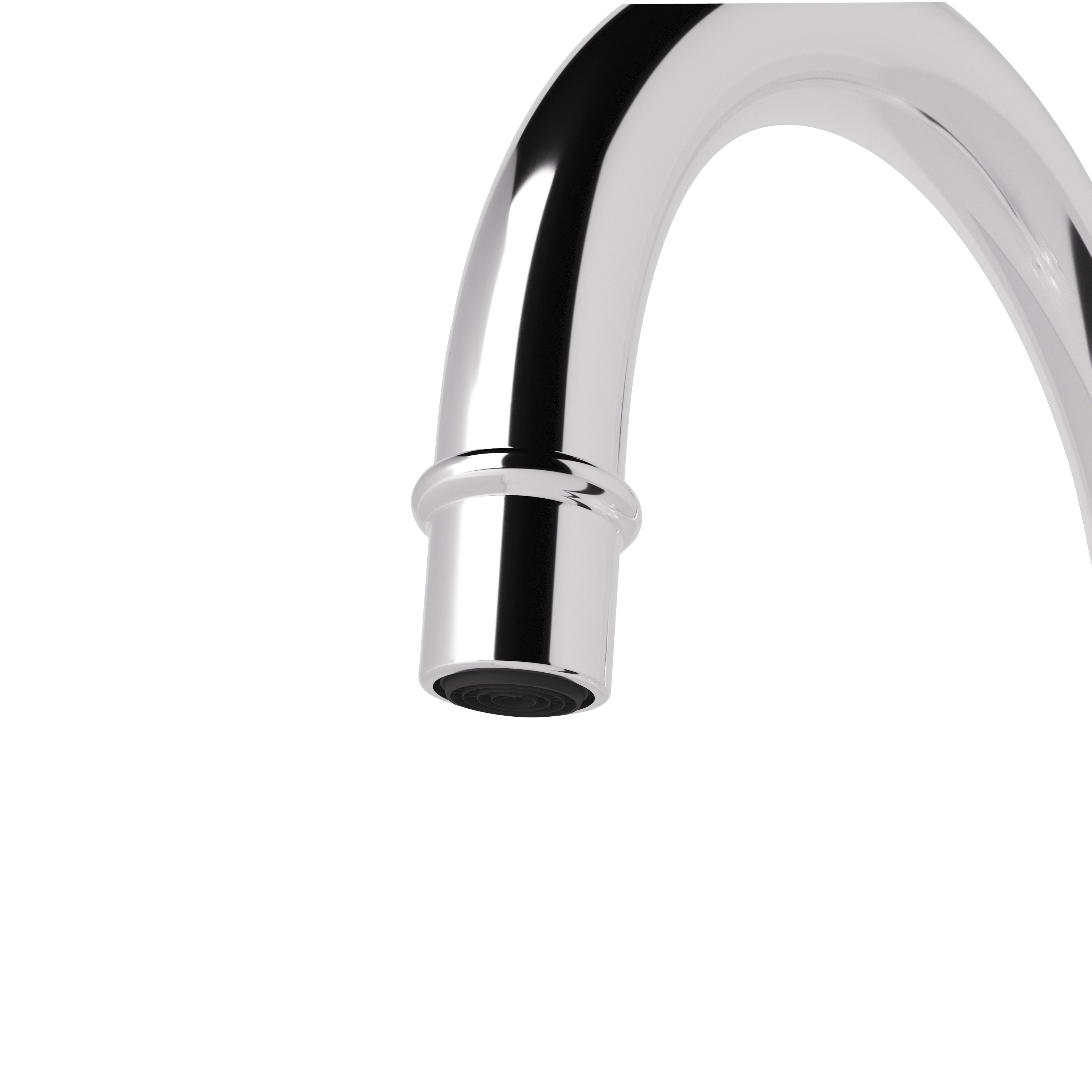 GoodHome Filbert Silver Chrome effect Kitchen Twin lever Tap