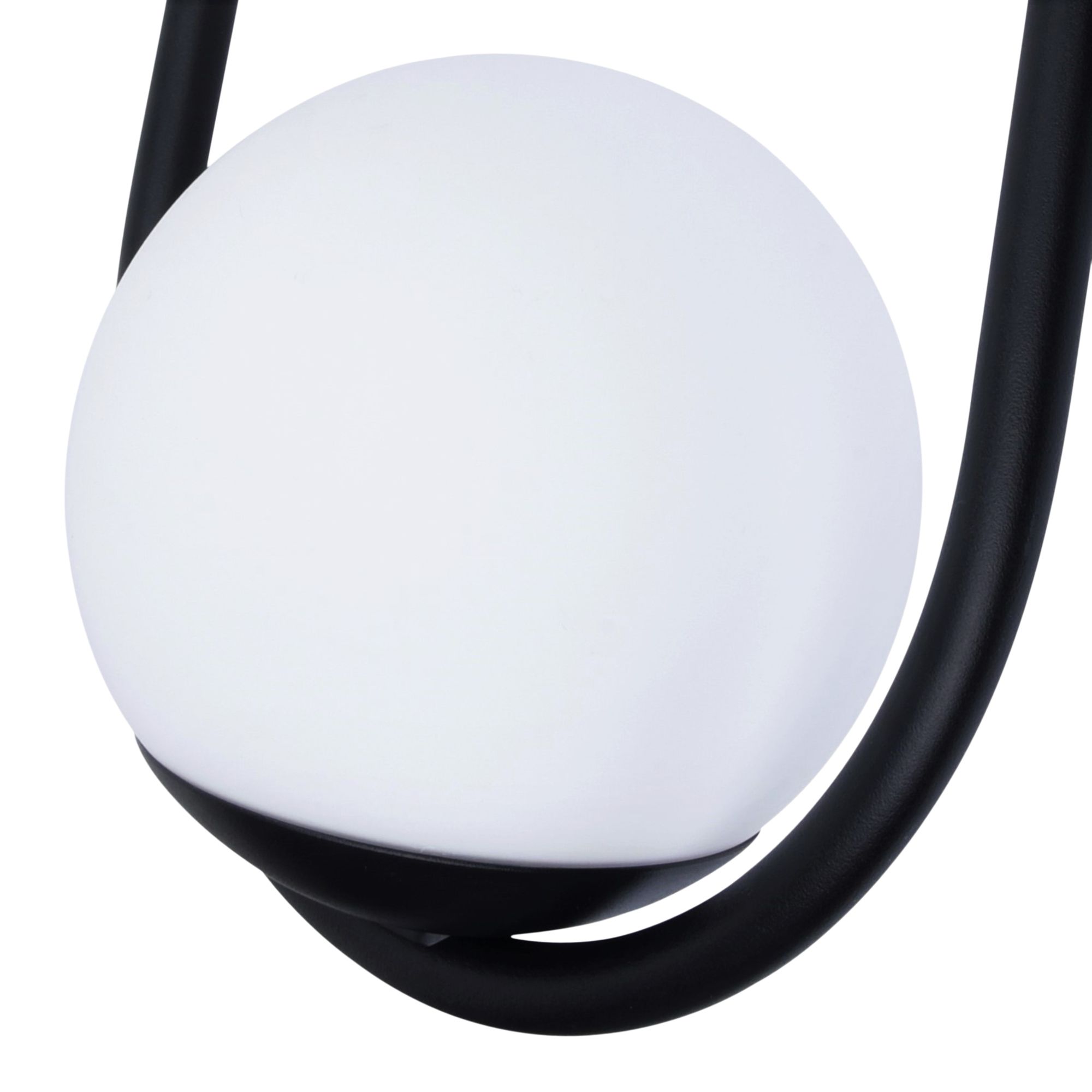 GoodHome Fixed Matt Black Mains-powered Outdoor Wall light (Dia)16cm