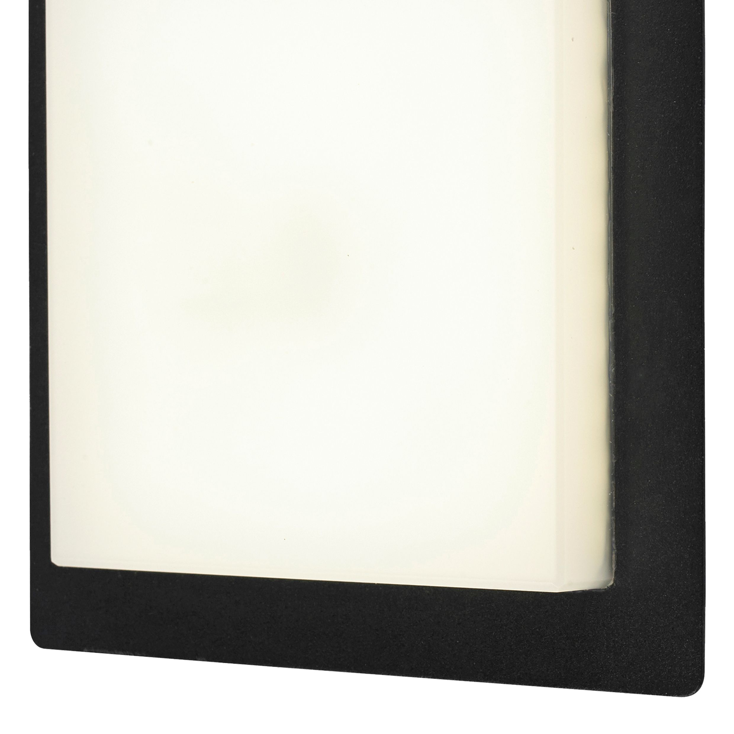 GoodHome Fixed Matt Dark grey Mains-powered Integrated LED Outdoor Wall light 700lm