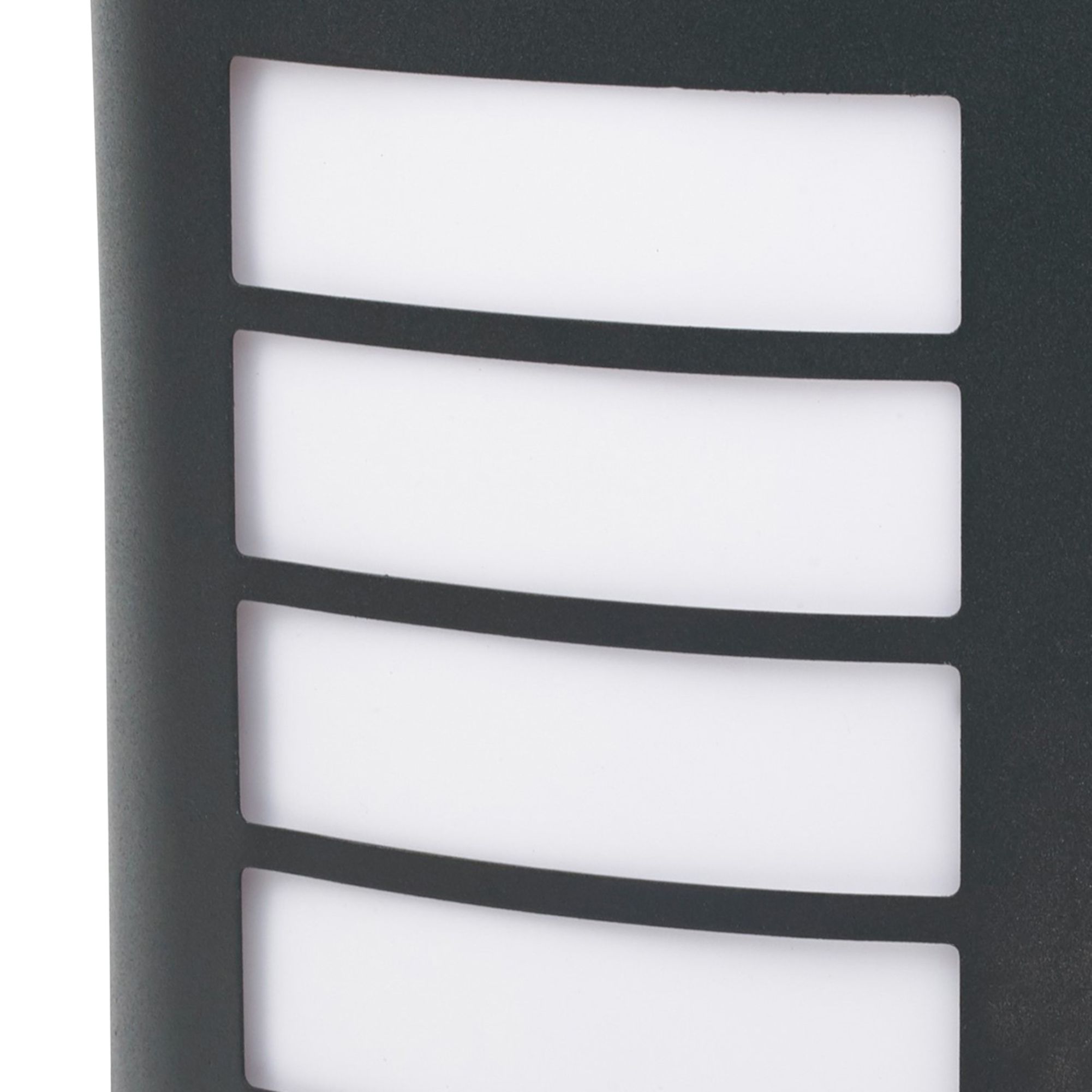 GoodHome Fixed Matt Dark Grey PIR Motion sensor Outdoor Wall light 40W