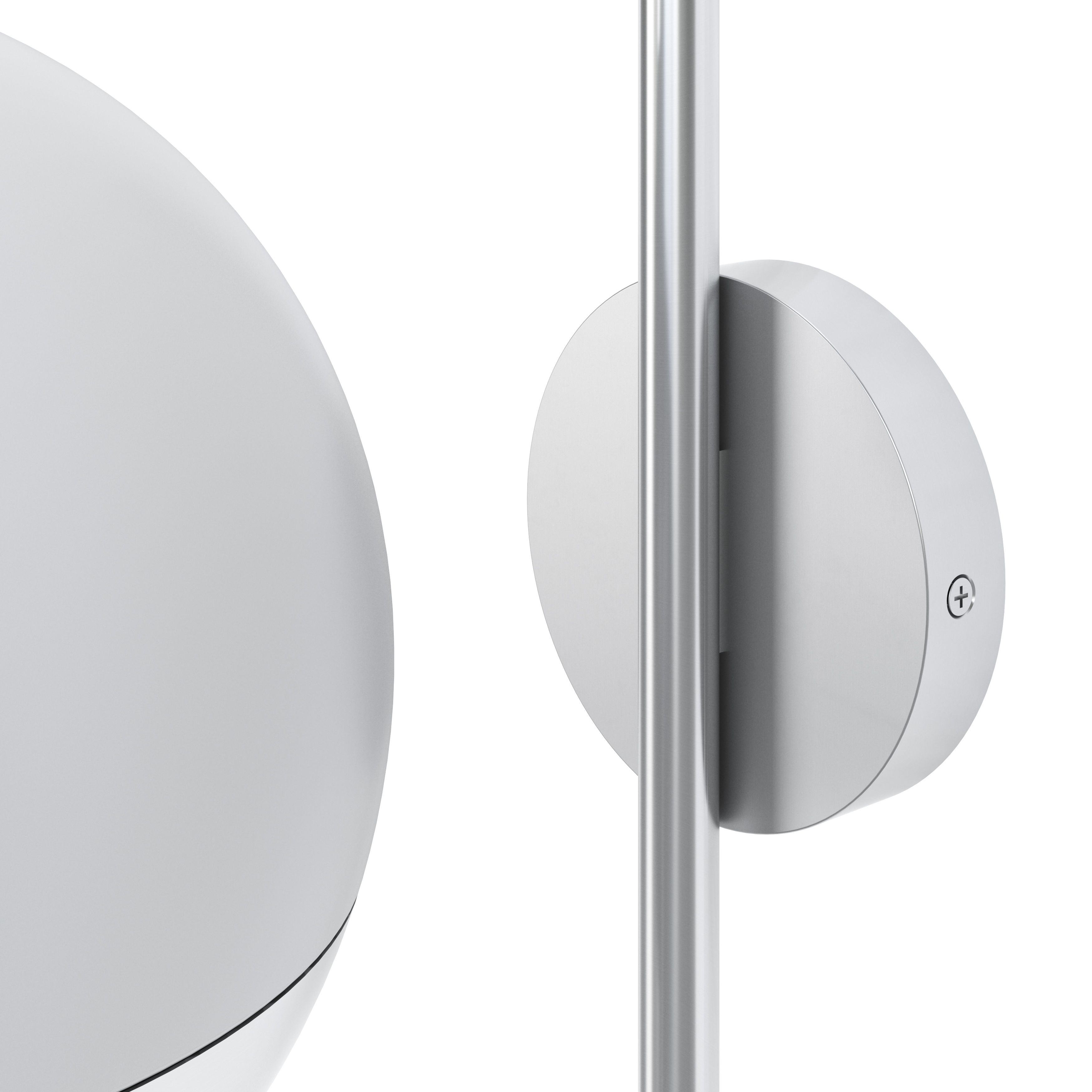 GoodHome Fixed Stainless steel Mains-powered Outdoor Wall light (Dia)20.5cm
