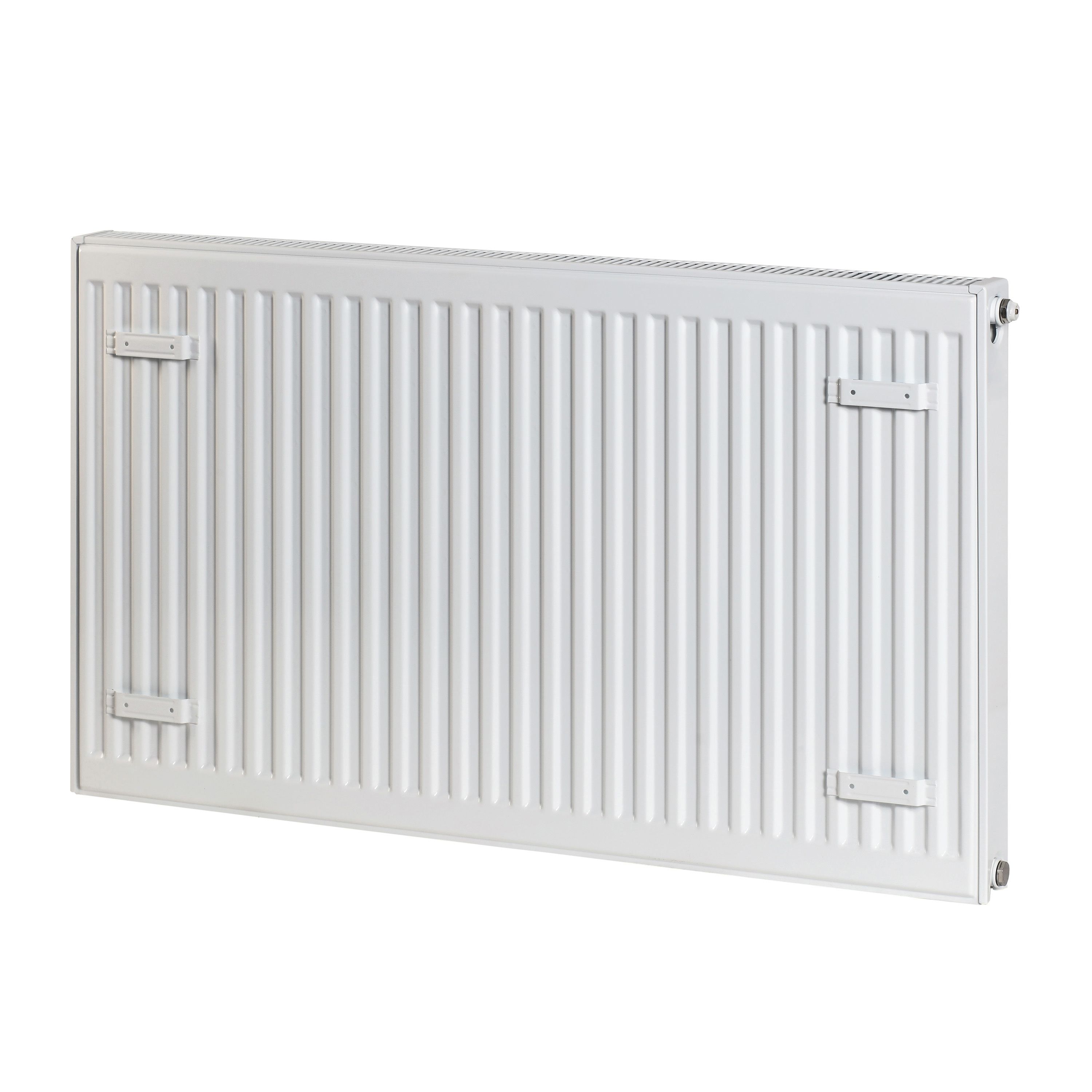 GoodHome Flat White Type 21 Double Panel Radiator, (W)1000mm x (H)600mm