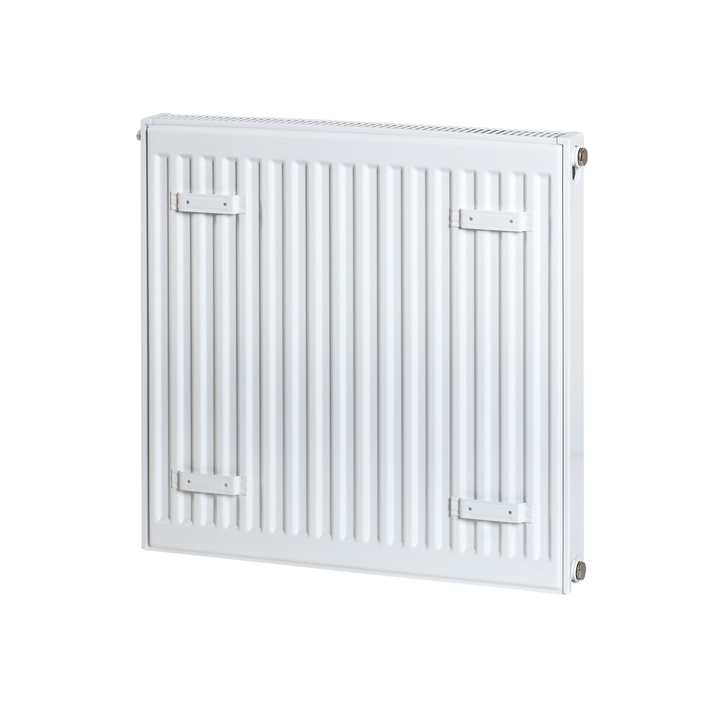 GoodHome Flat White Type 21 Double Panel Radiator, (W)600mm x (H)600mm