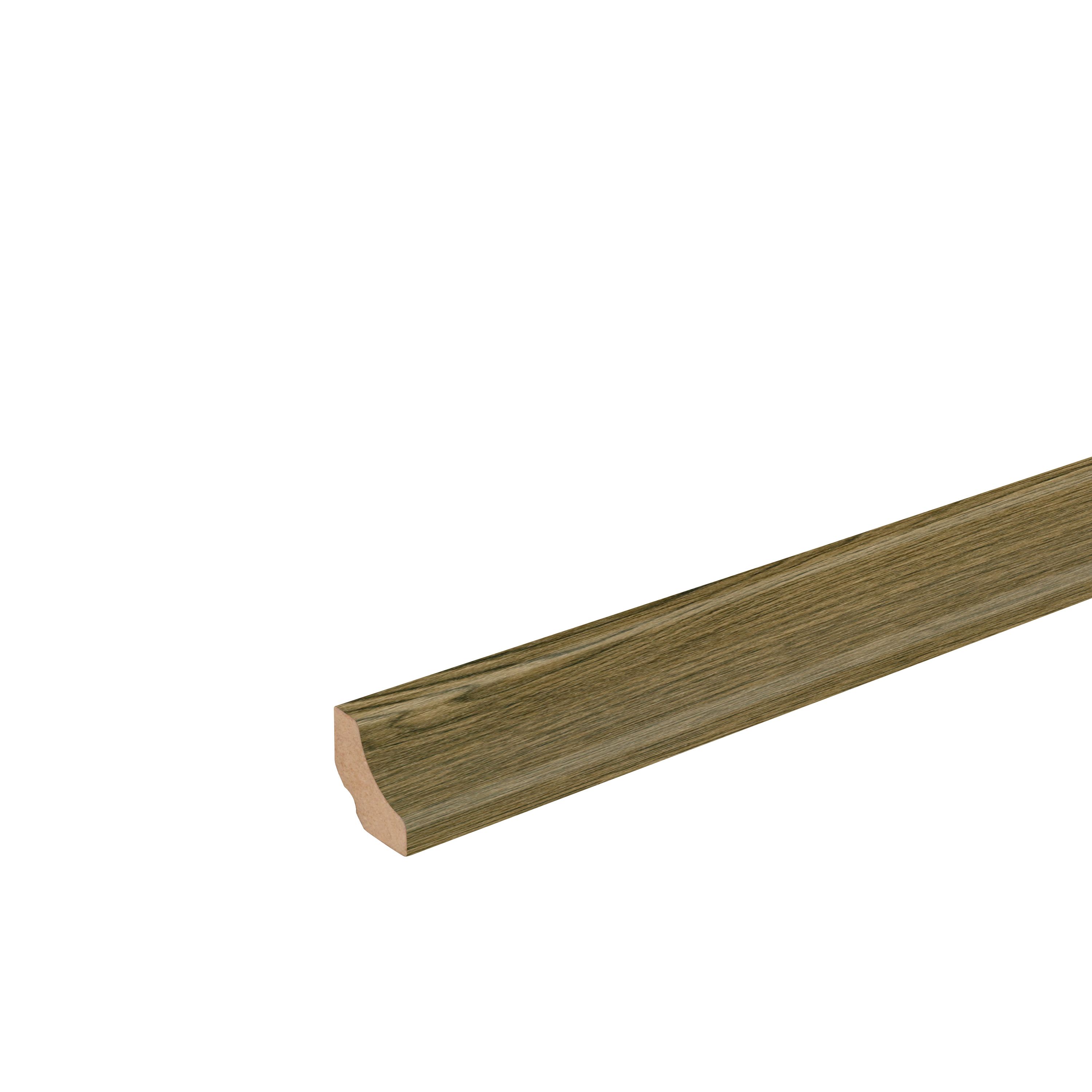 GoodHome FU026 Greige Wood effect Scotia trim, 220cm