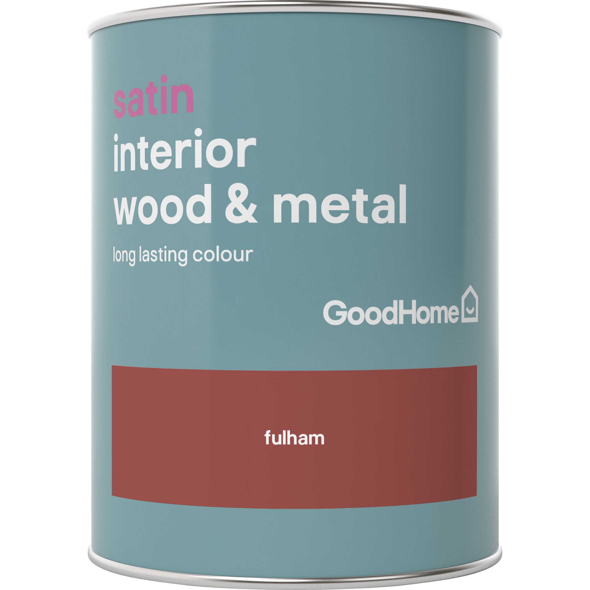 GoodHome Fulham Satin Metal & wood paint, 750ml