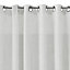GoodHome Galene White Waffle effect Shower curtain (W)180cm