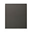 GoodHome Garcinia Gloss anthracite integrated handle Appliance Cabinet door (W)600mm (H)687mm (T)19mm