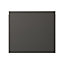 GoodHome Garcinia Gloss anthracite integrated handle Drawer front, bridging door & bi fold door, (W)400mm (H)356mm (T)19mm