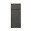 GoodHome Garcinia Gloss anthracite integrated handle Drawerline Cabinet door, (W)300mm (H)715mm (T)19mm