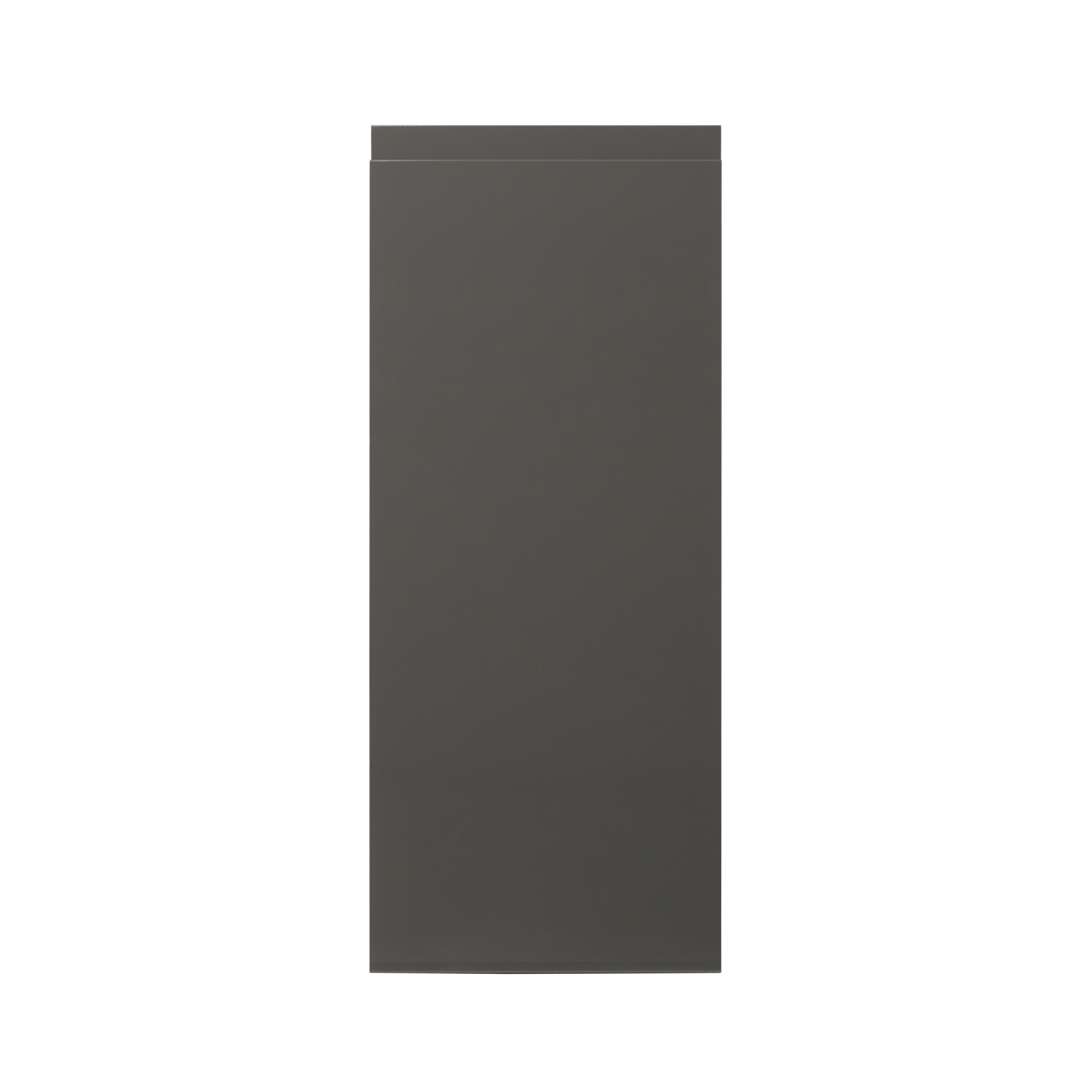 GoodHome Garcinia Gloss anthracite integrated handle Highline Cabinet door (W)300mm (H)715mm (T)19mm