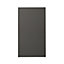 GoodHome Garcinia Gloss anthracite integrated handle Highline Cabinet door (W)400mm (H)715mm (T)19mm