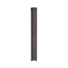 GoodHome Garcinia Gloss anthracite integrated handle Standard Corner post, (W)59mm (H)715mm