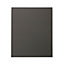 GoodHome Garcinia Gloss anthracite integrated handle Tall appliance Cabinet door (W)600mm (H)723mm (T)19mm