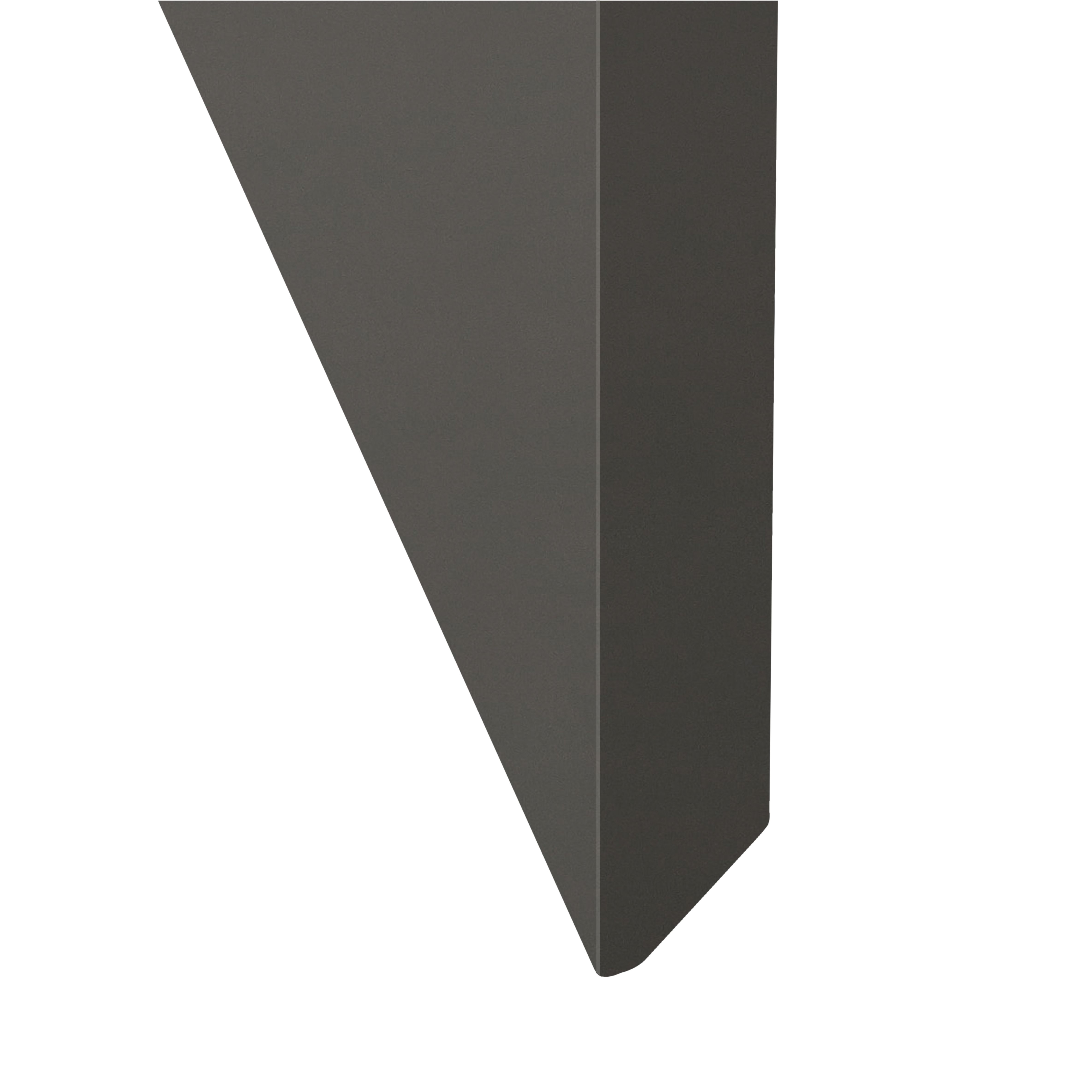 GoodHome Garcinia Gloss anthracite integrated handle Tall larder Cabinet door (W)300mm (H)1467mm (T)19mm