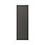 GoodHome Garcinia Gloss anthracite integrated handle Tall larder Cabinet door (W)500mm (H)1467mm (T)19mm