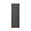 GoodHome Garcinia Gloss anthracite integrated handle Tall wall Cabinet door (W)300mm (H)895mm (T)19mm