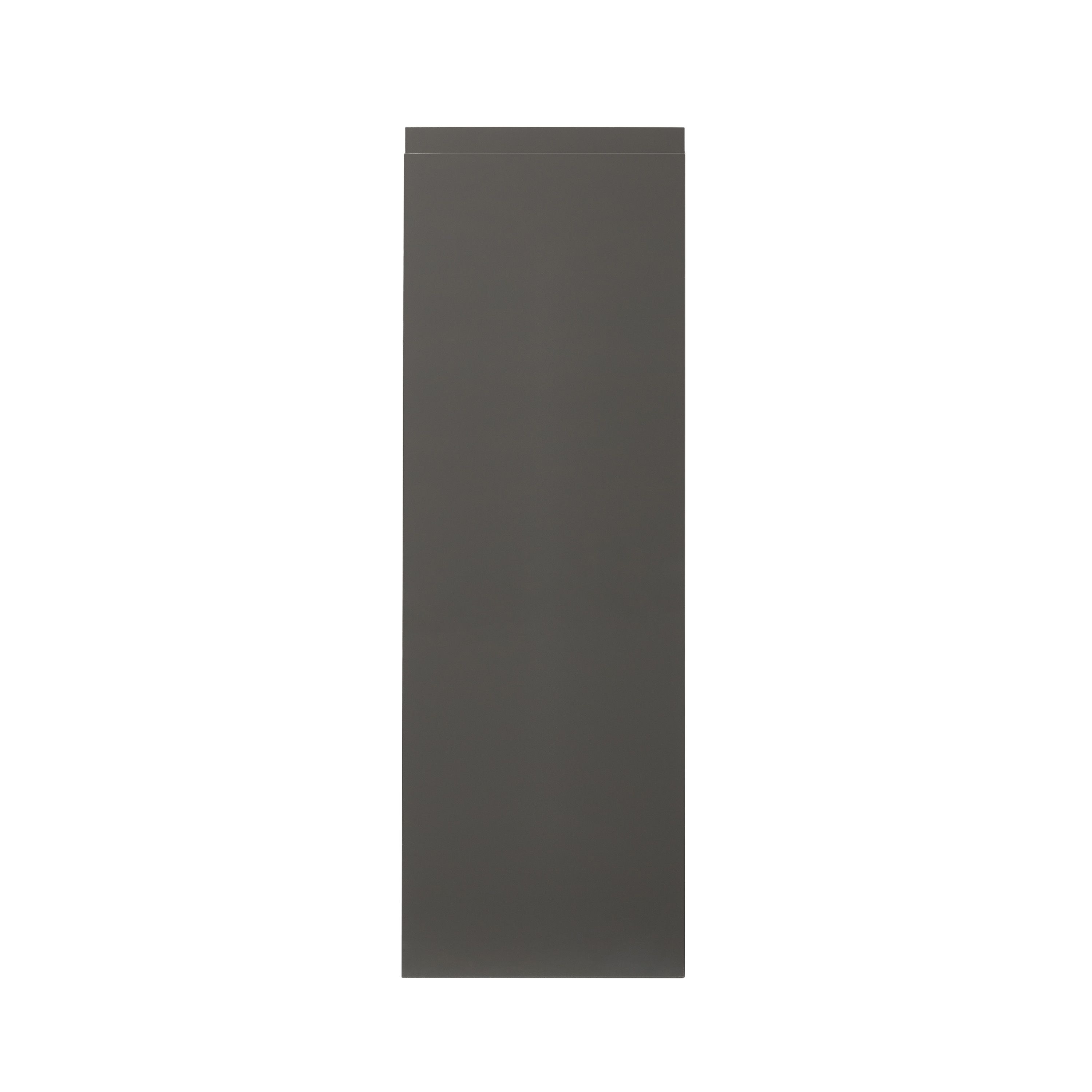 GoodHome Garcinia Gloss anthracite integrated handle Tall wall Cabinet door (W)300mm (H)895mm (T)19mm