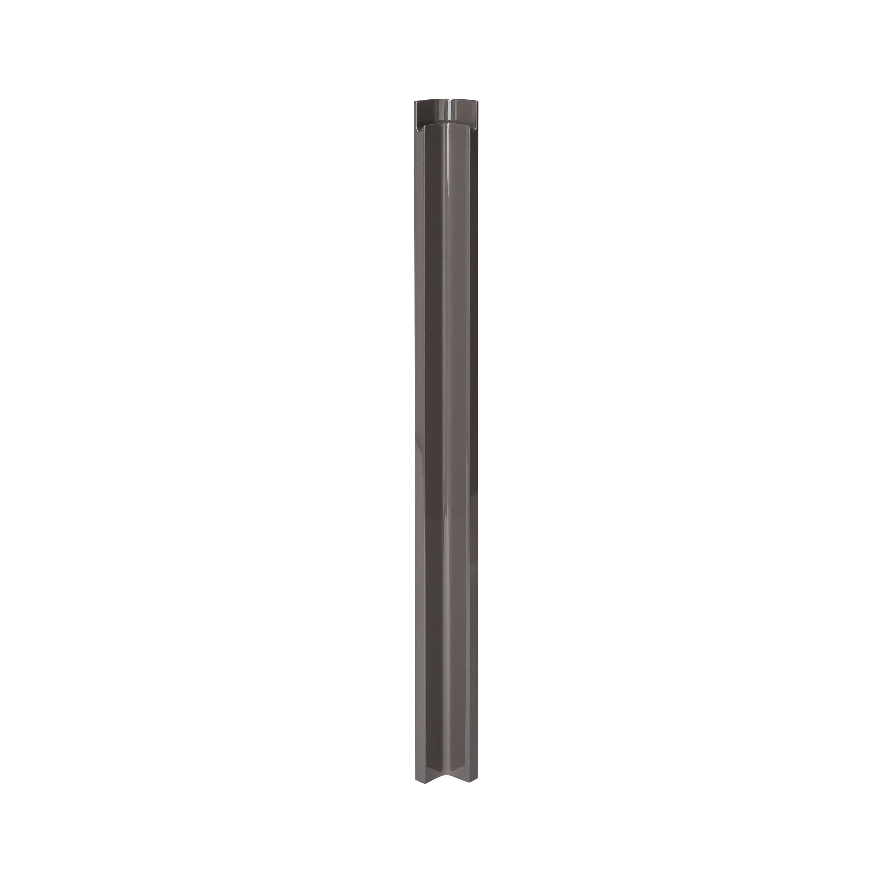 GoodHome Garcinia Gloss anthracite integrated handle Tall Wall corner post, (W)59mm (H)895mm