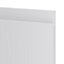 GoodHome Garcinia Gloss light grey integrated handle 50:50 Larder/Fridge freezer Cabinet door (W)600mm (H)1001mm (T)19mm