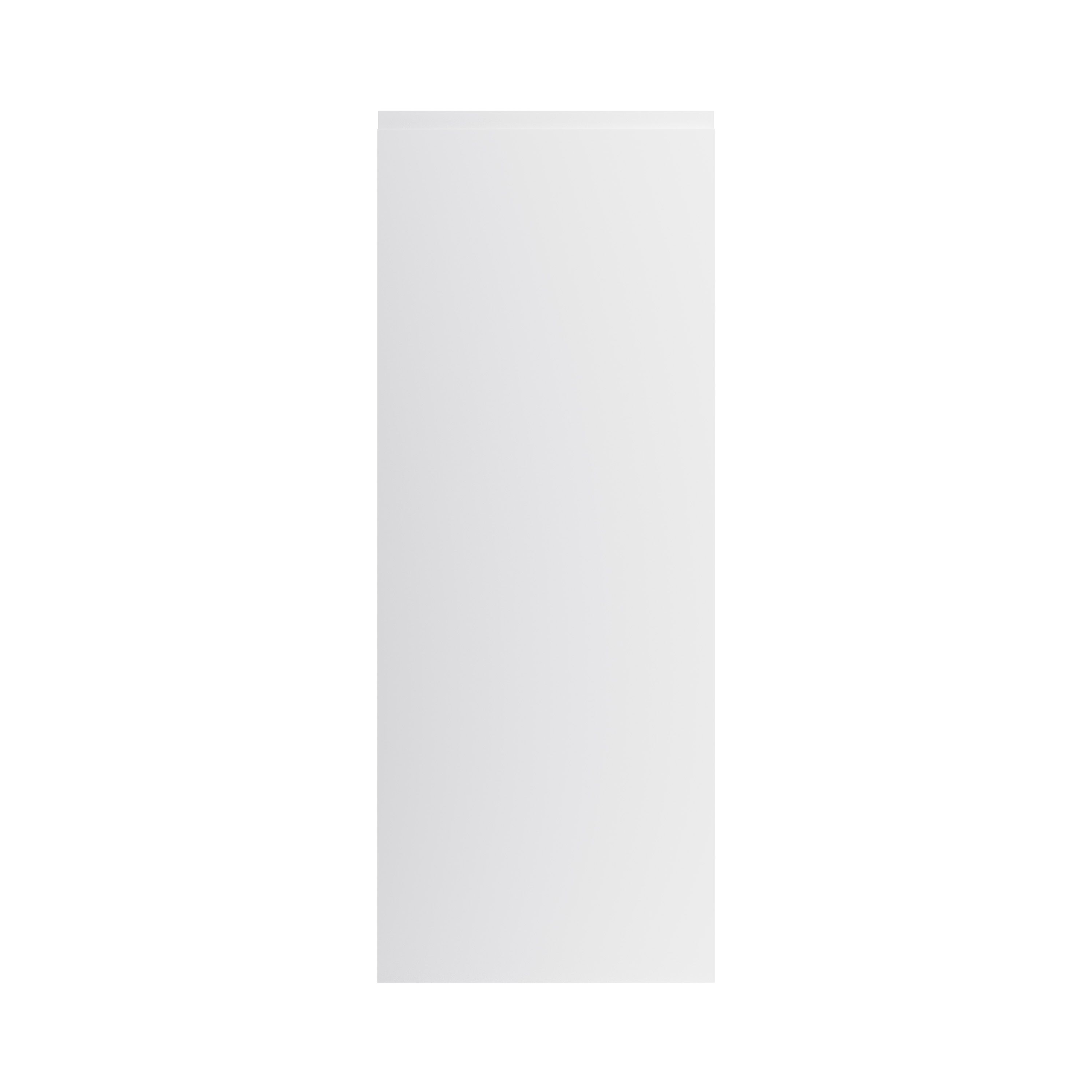 GoodHome Garcinia Gloss light grey integrated handle 70:30 Larder Cabinet door (W)500mm (H)1287mm (T)19mm