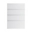GoodHome Garcinia Gloss light grey integrated handle Drawer front (W)500mm, Pack of 4
