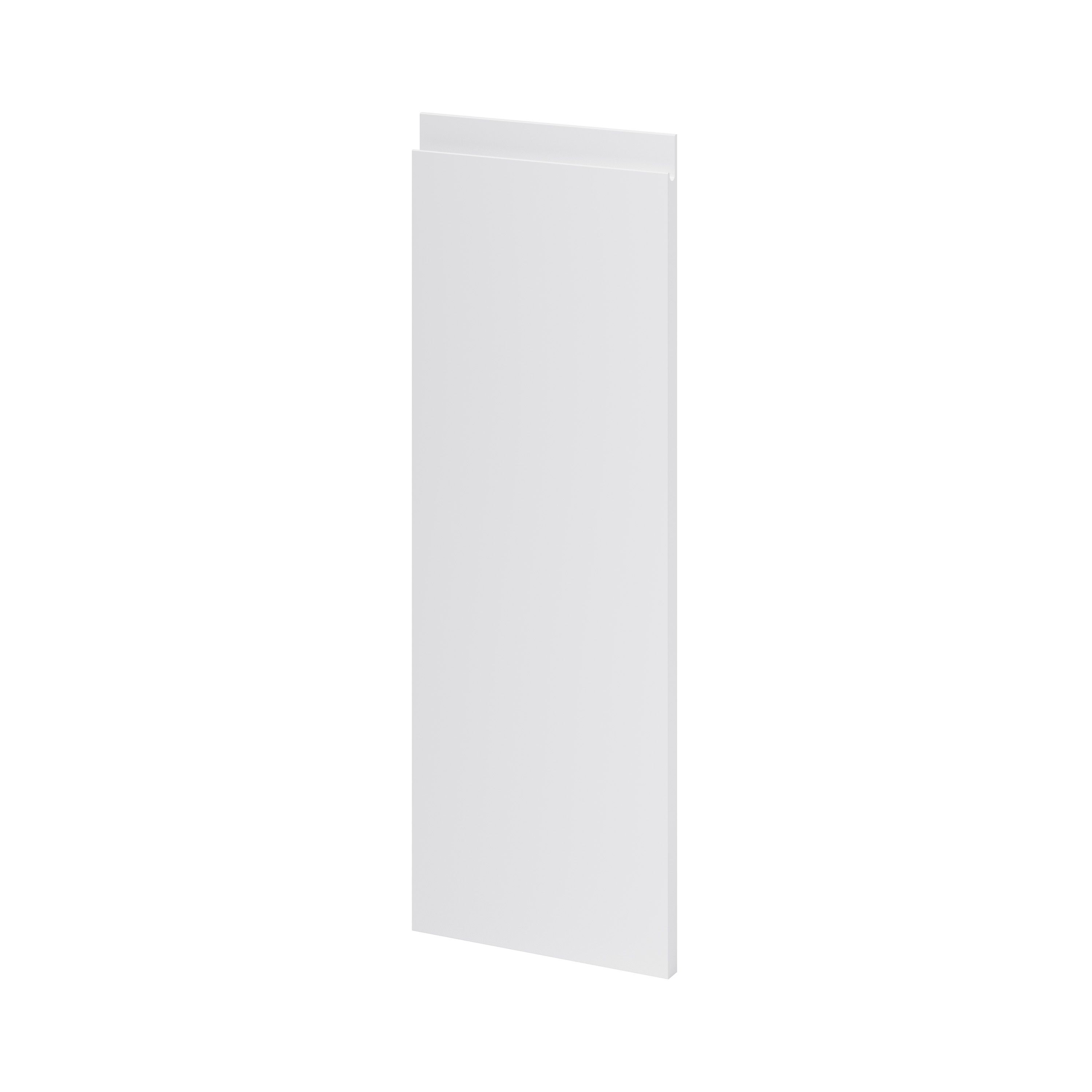 GoodHome Garcinia Gloss light grey integrated handle Highline Cabinet door (W)250mm (H)715mm (T)19mm