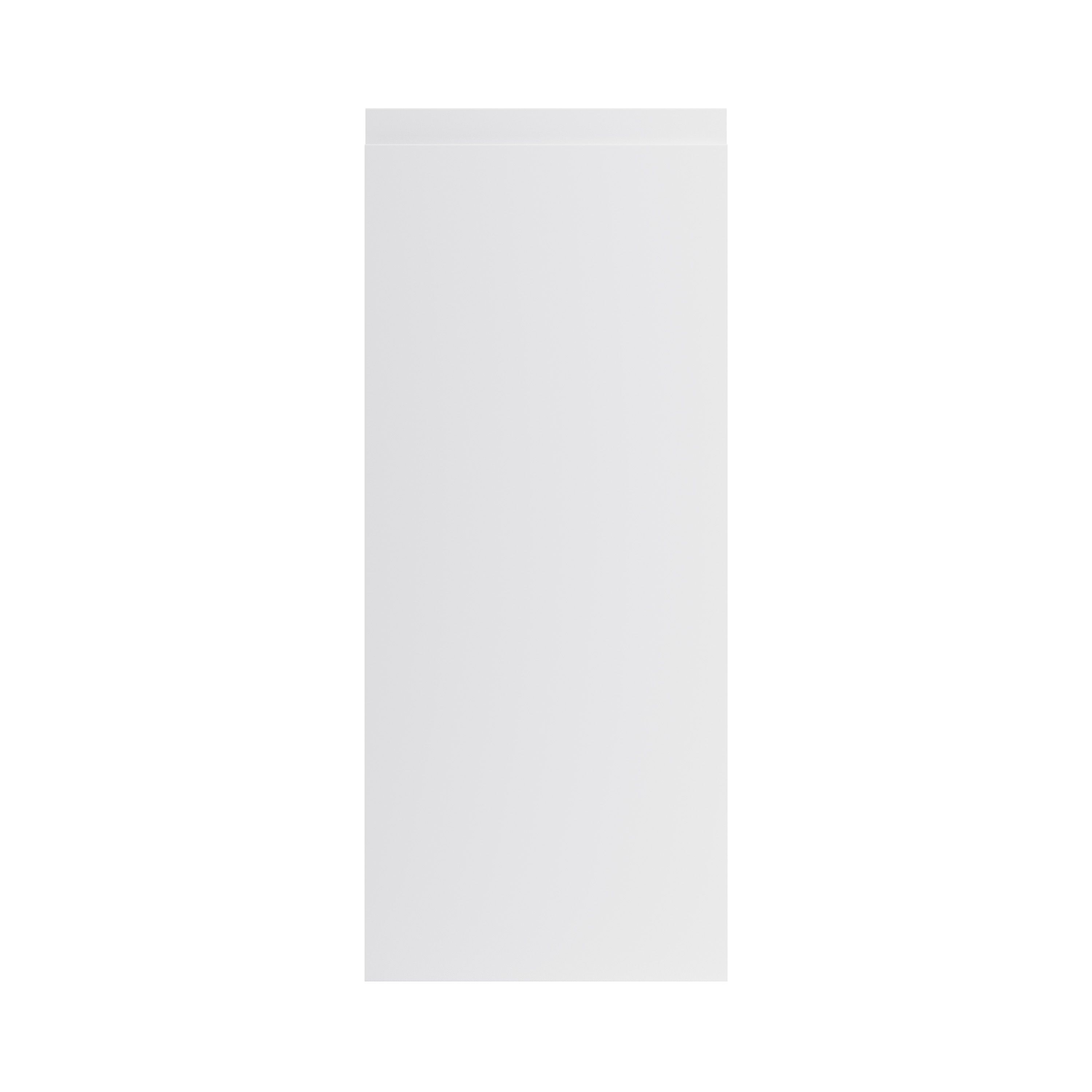 GoodHome Garcinia Gloss light grey integrated handle Highline Cabinet door (W)300mm (H)715mm (T)19mm