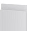 GoodHome Garcinia Gloss light grey integrated handle Tall appliance Cabinet door (W)600mm (H)867mm (T)19mm